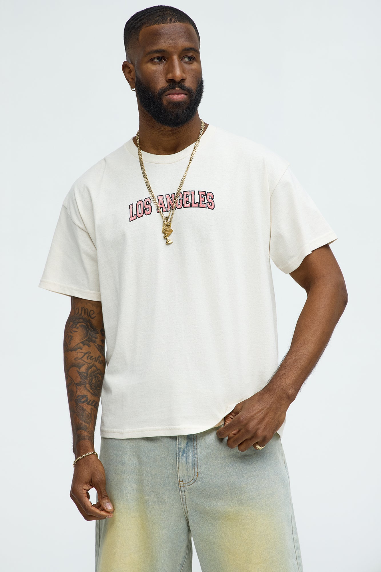 Los Angeles Cali Short Sleeve Cropped Tee
