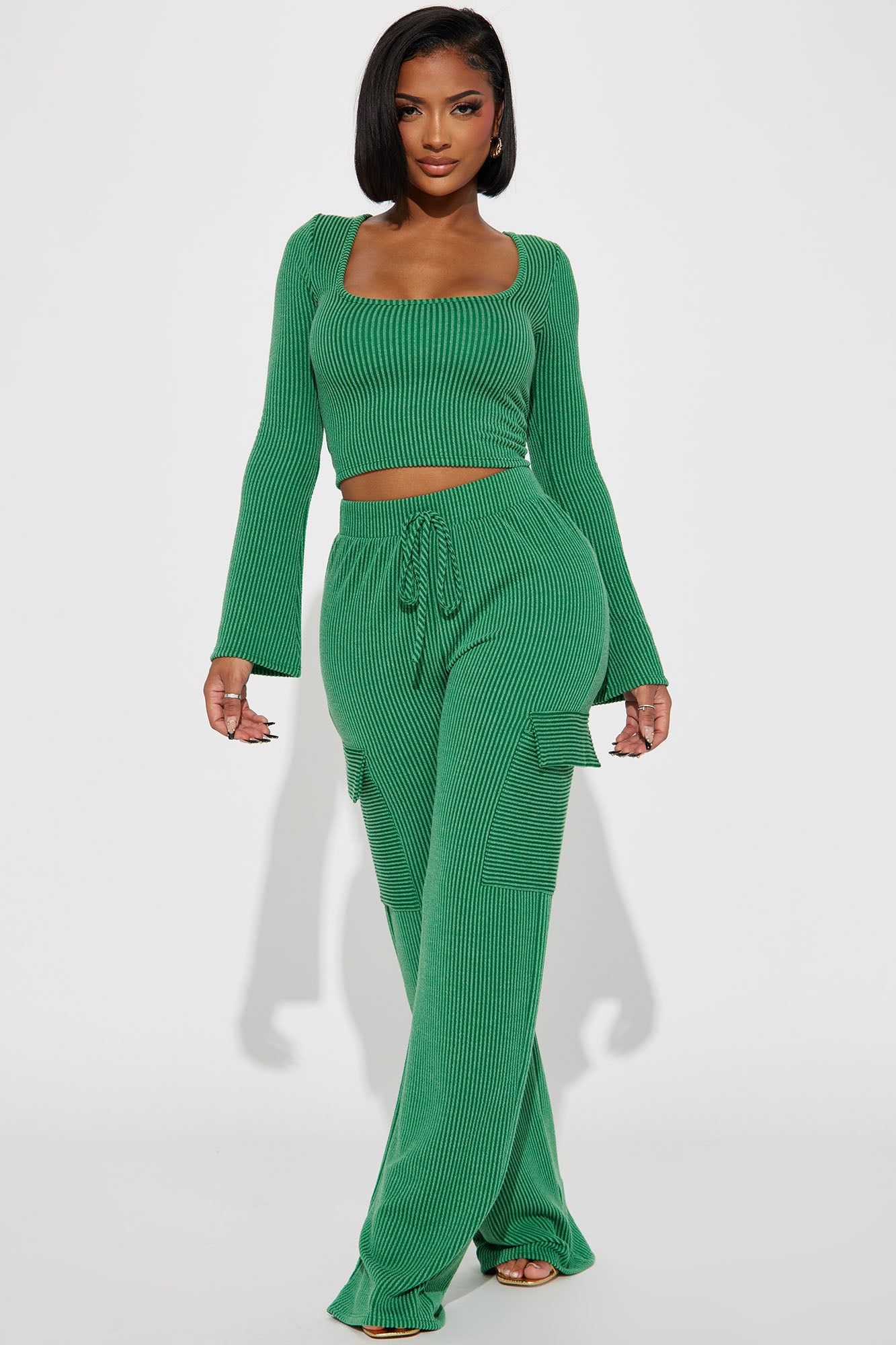 Nobody Like Me Ribbed Pant Set