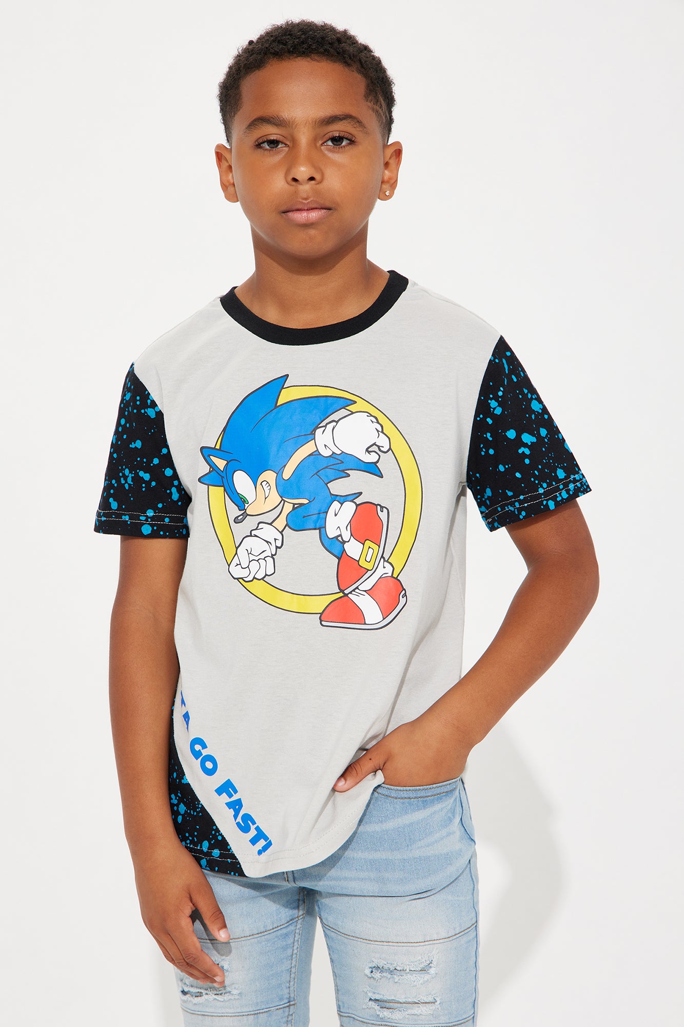 Mini Sonic Gotta Go Fast Colorblock Tee