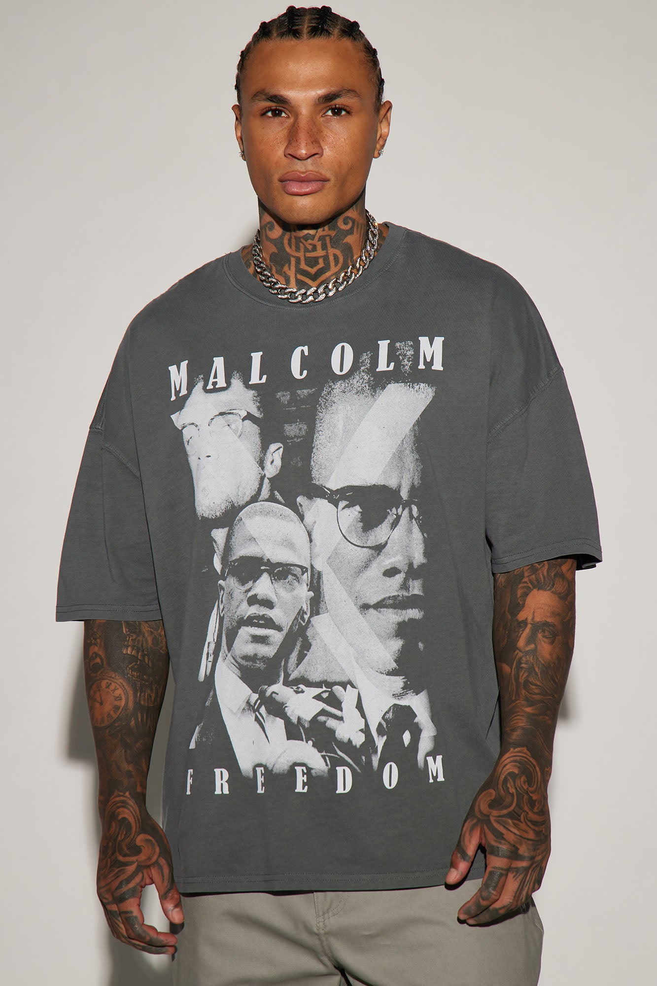 Malcolm X Oversized Short Sleeve Tee