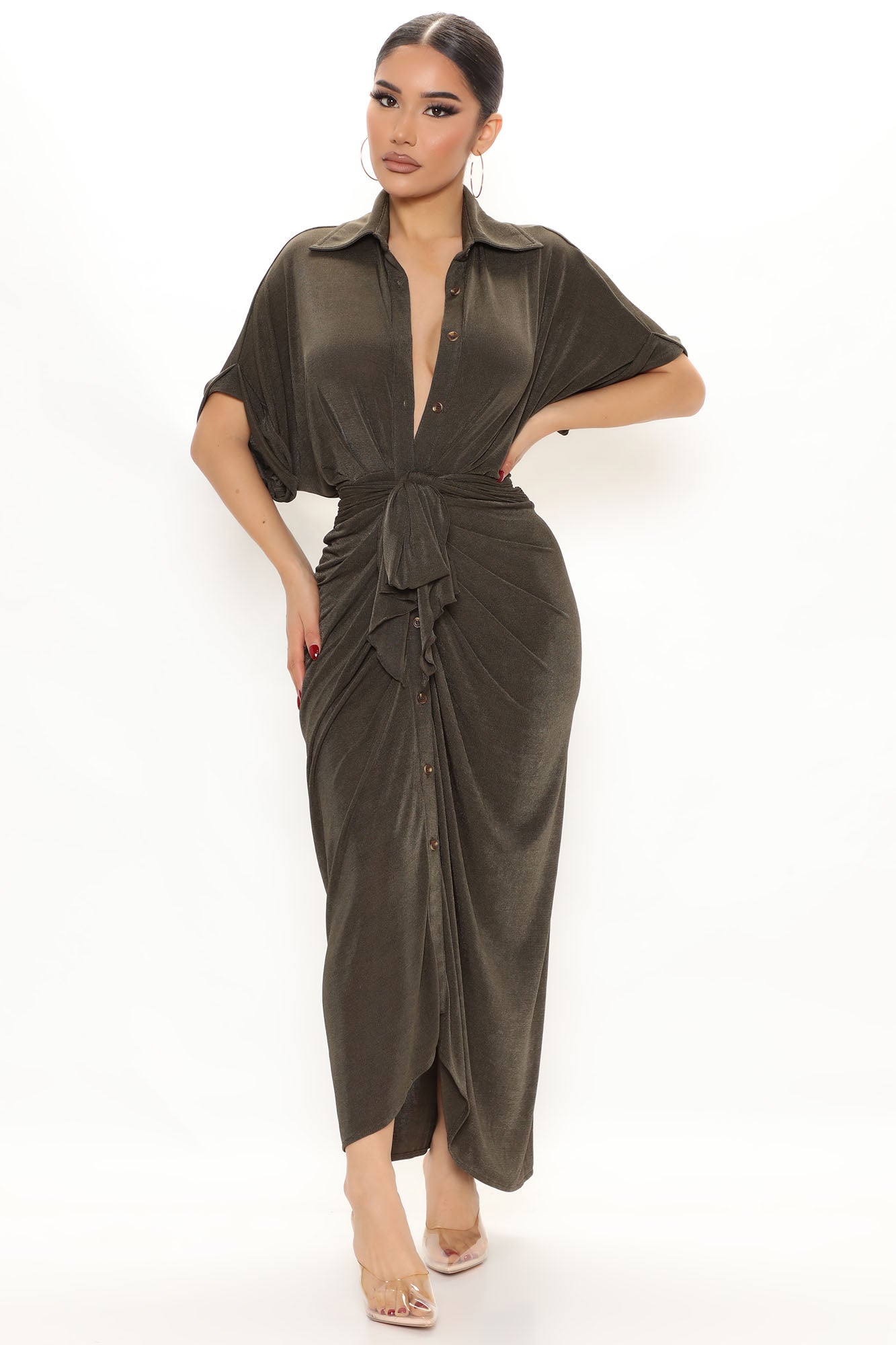 City Mood Slinky Midi Dress