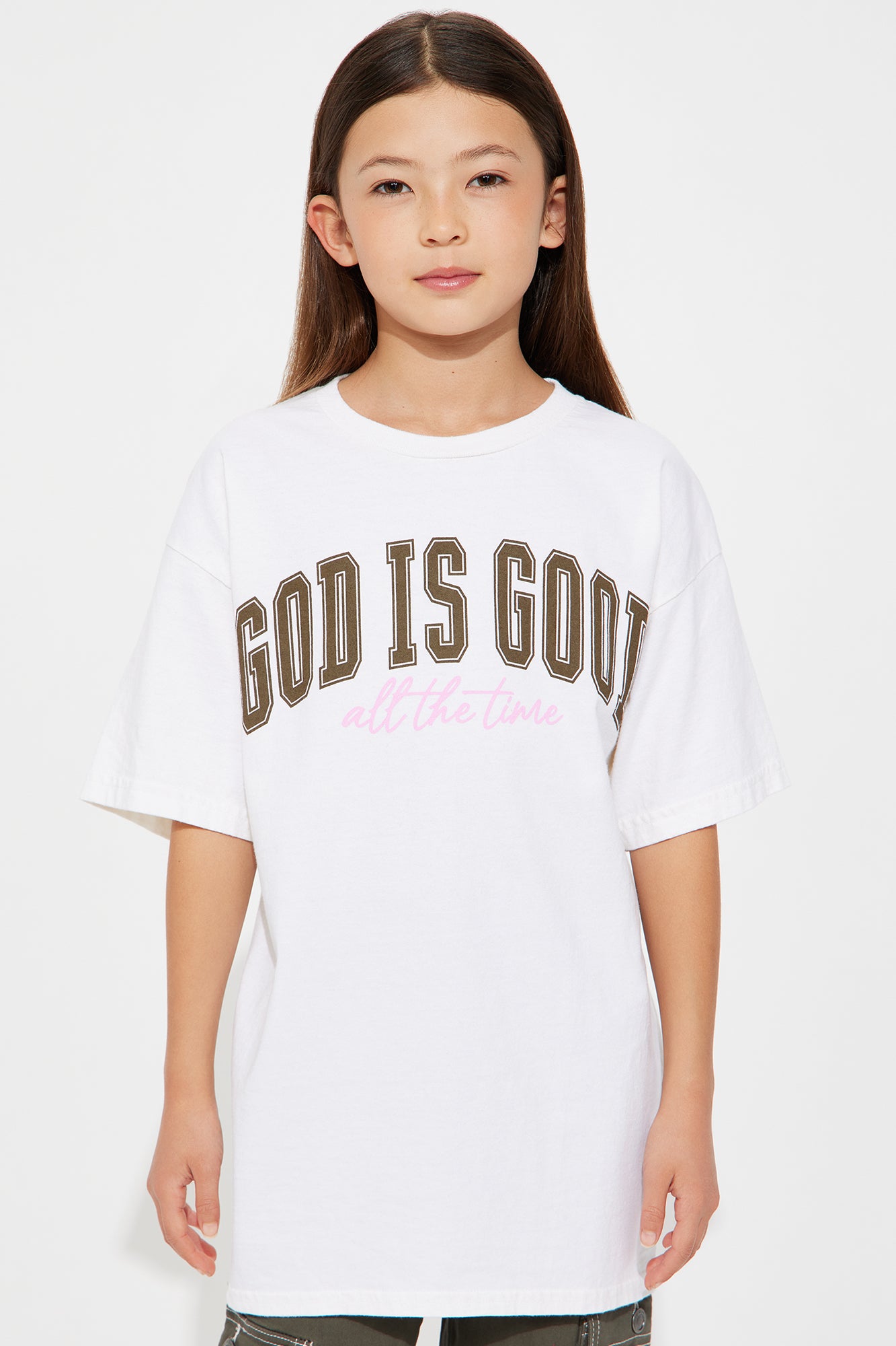 Mini God Is Good Oversized Tee