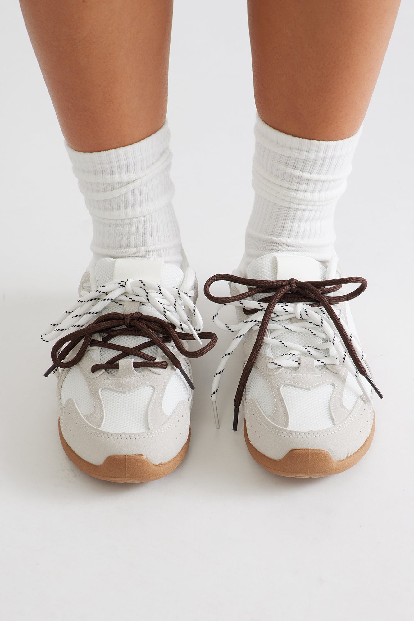Garett Lace Up Faux Suede Sneakers