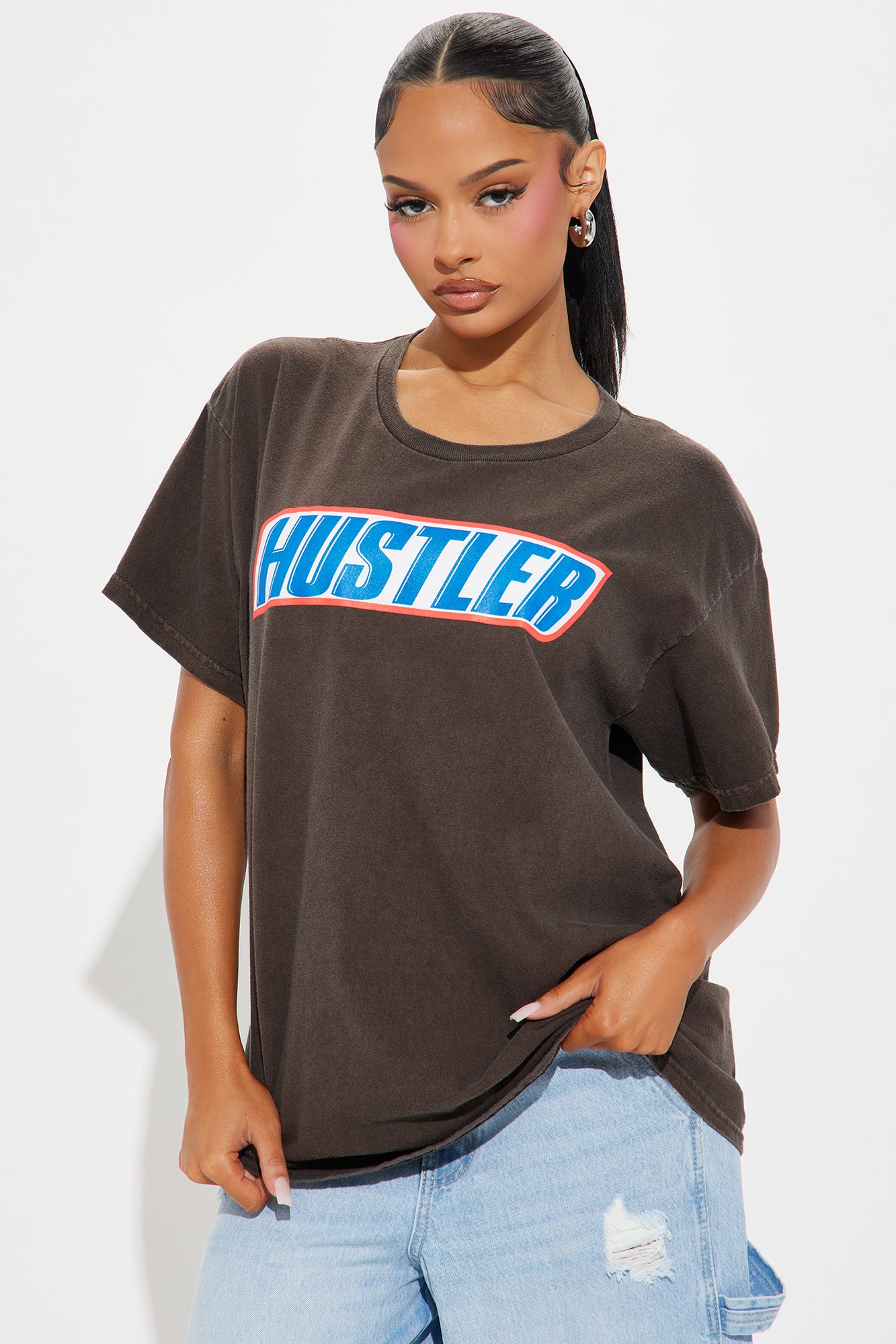 Hustler Washed Oversized Tee