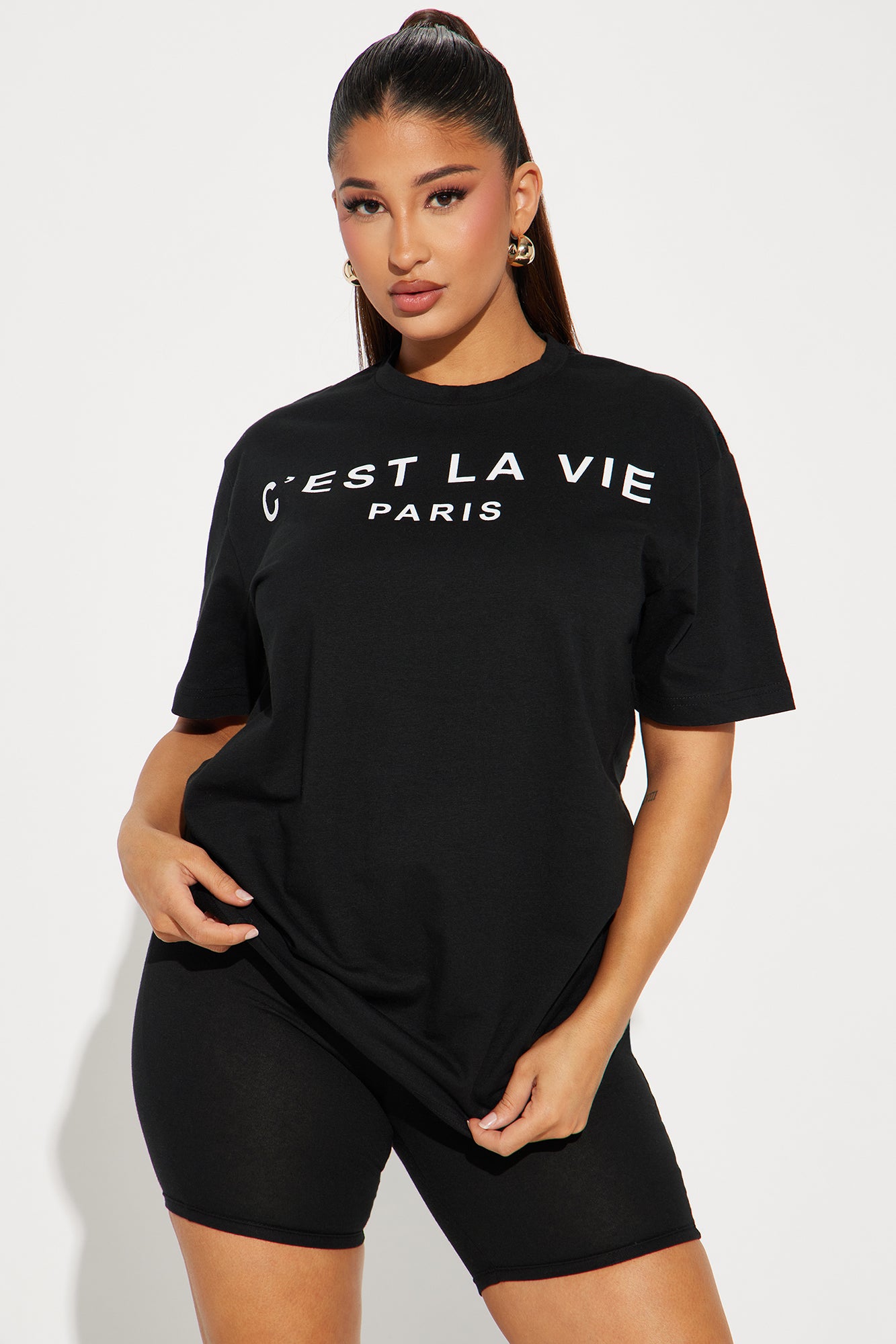 C'est La Vie Biker Short Set
