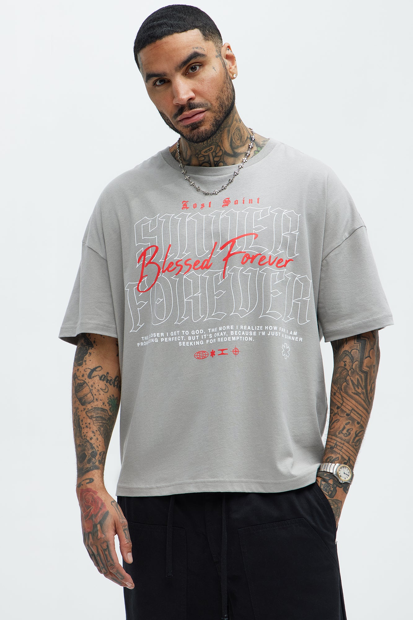 Lost Saint Blessed Forever Oversized Short Sleeve Tee