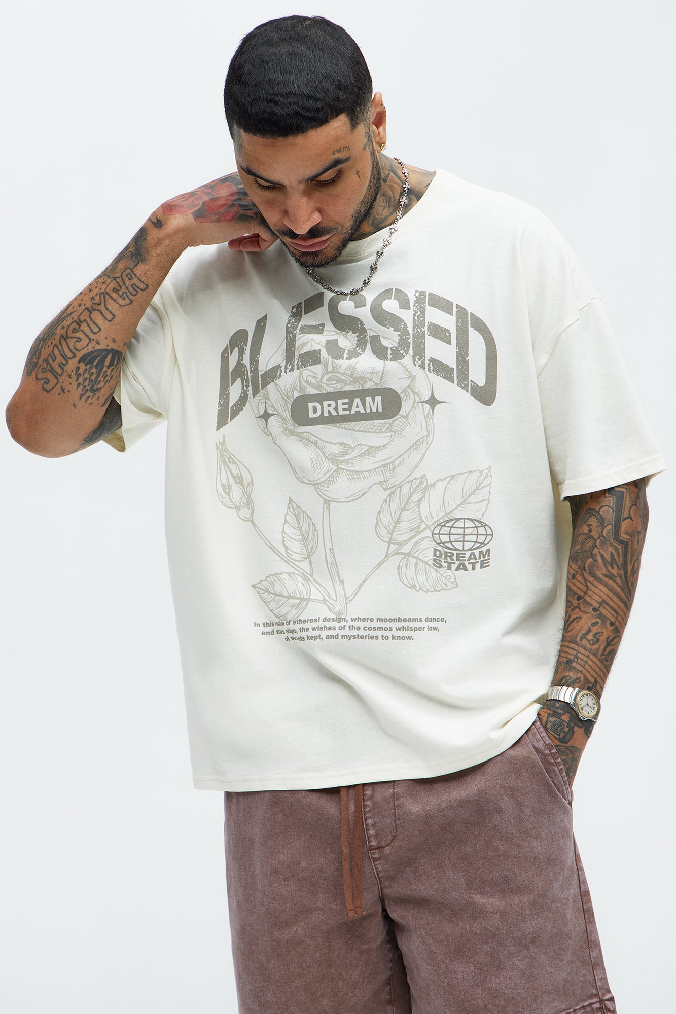 Bless Dreams Oversized Short Sleeve Tee