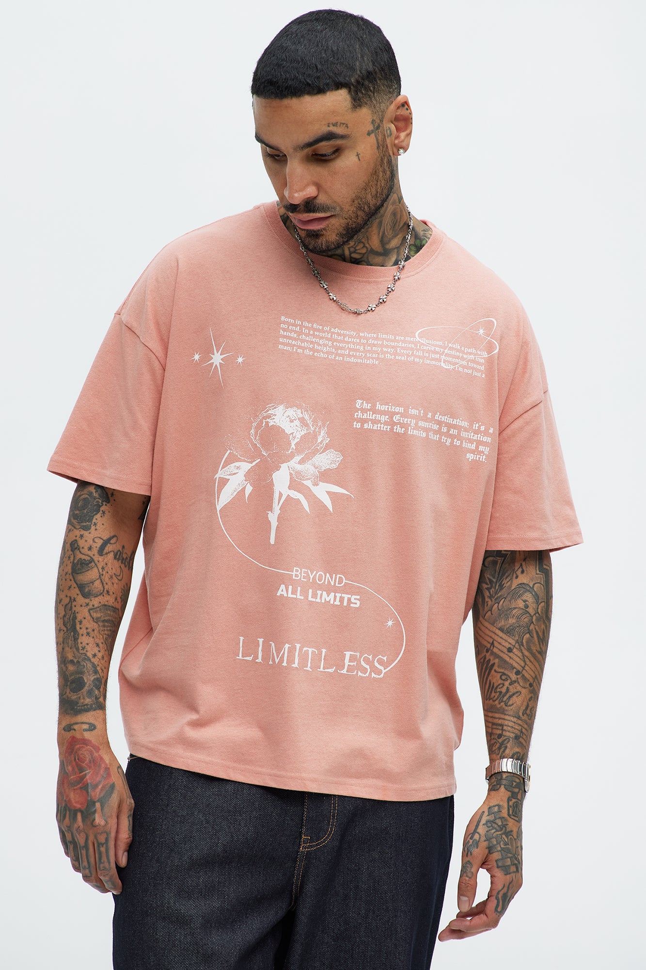 Beyond All Limits Oversized Short Sleeve Tee