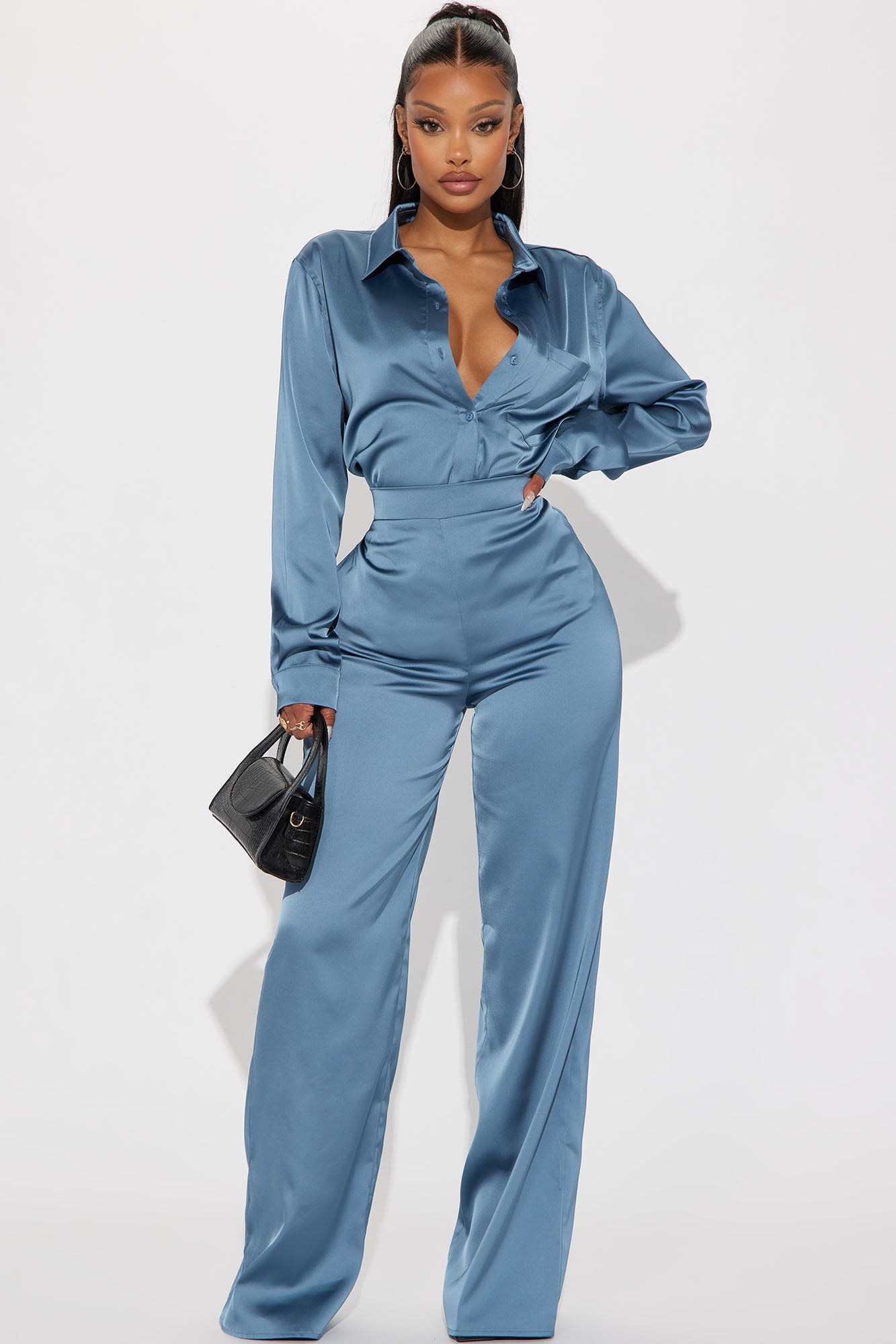 Makenzie Satin Pant Set