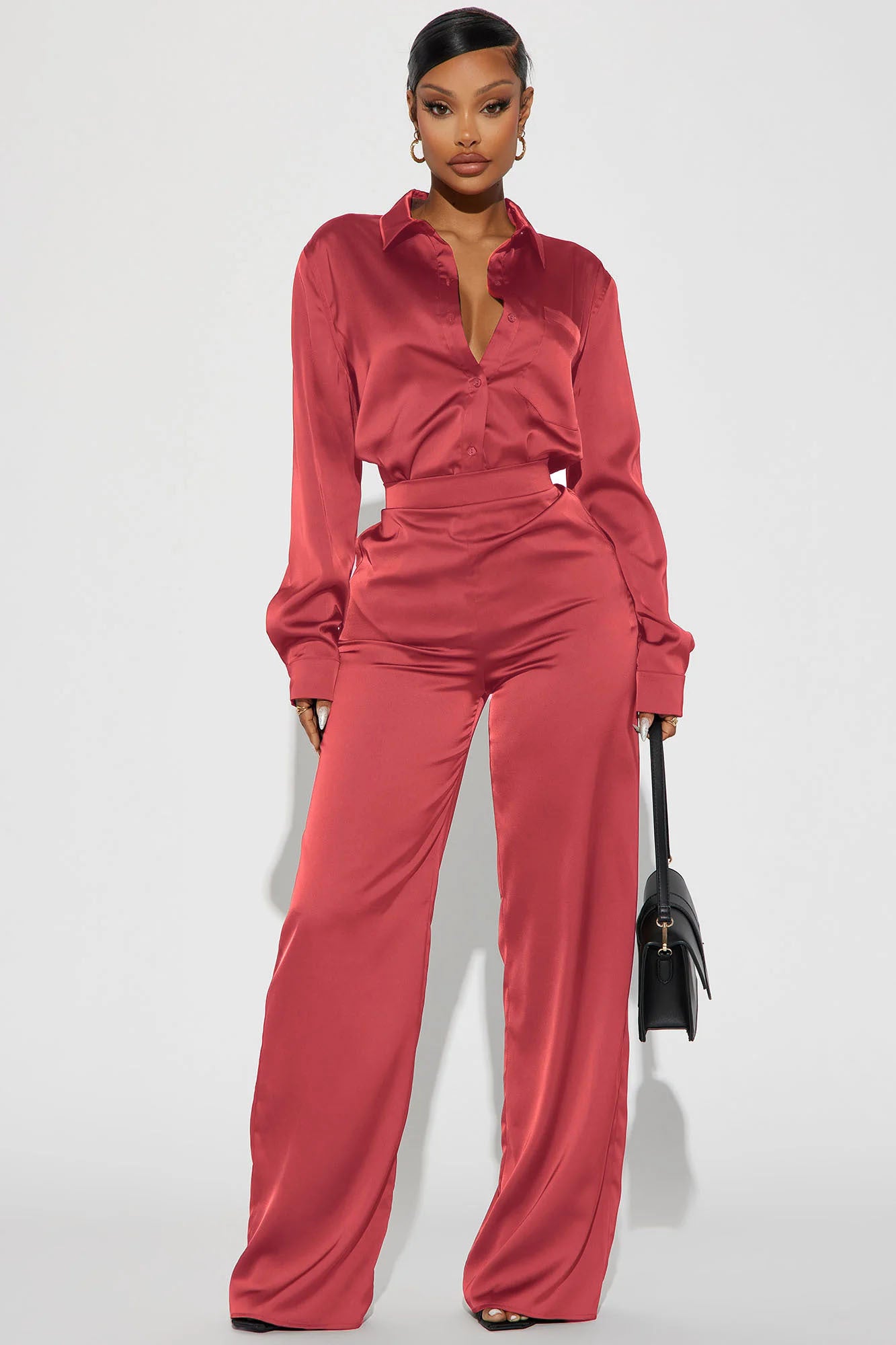 Makenzie Satin Pant Set
