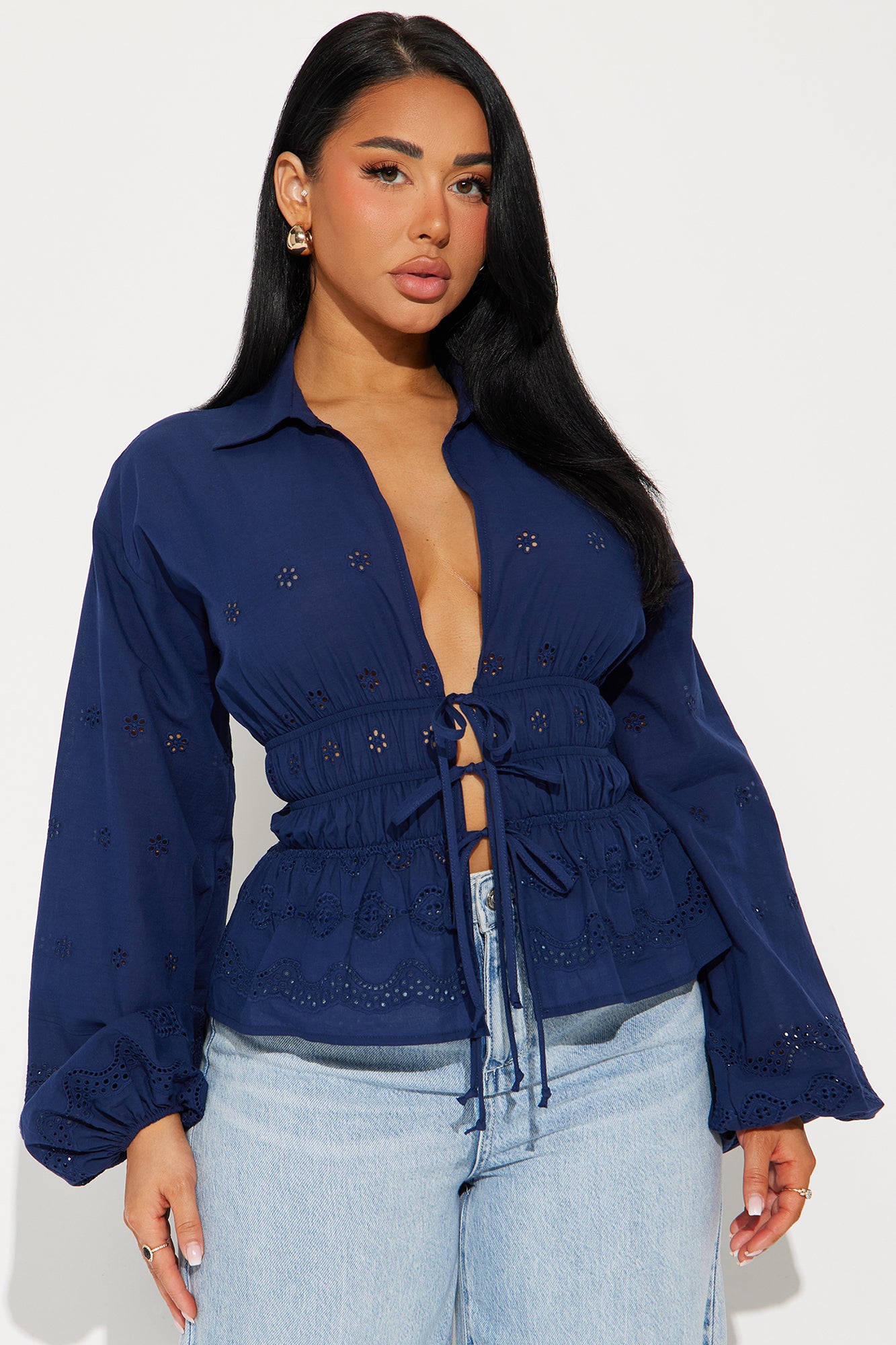 Erica Eyelet Top