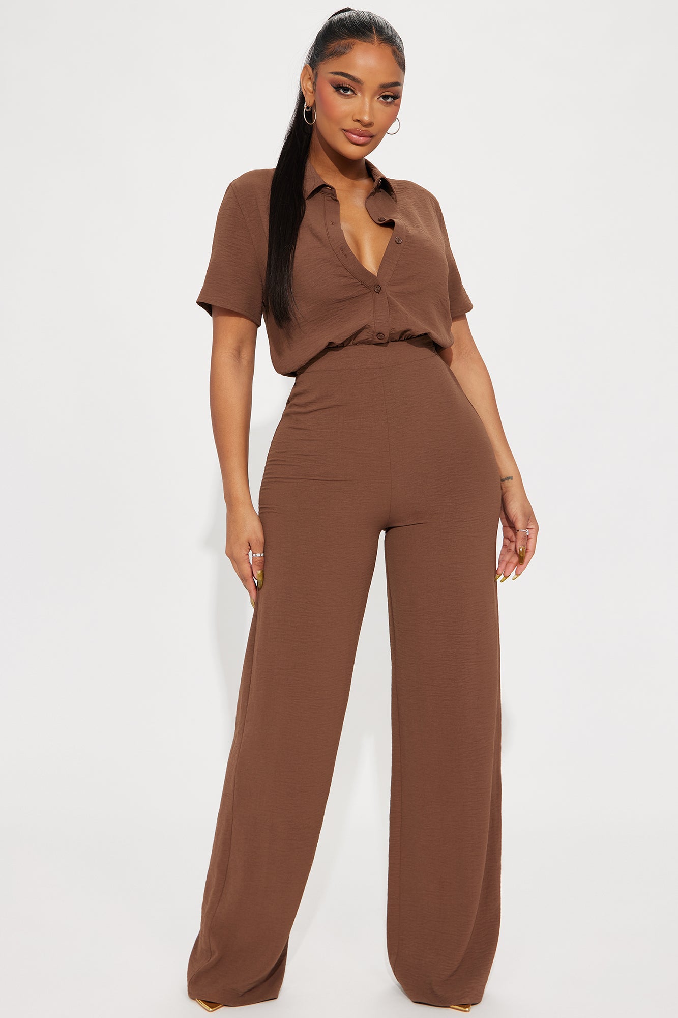 Makenzie Short Sleeve Jumpsuit