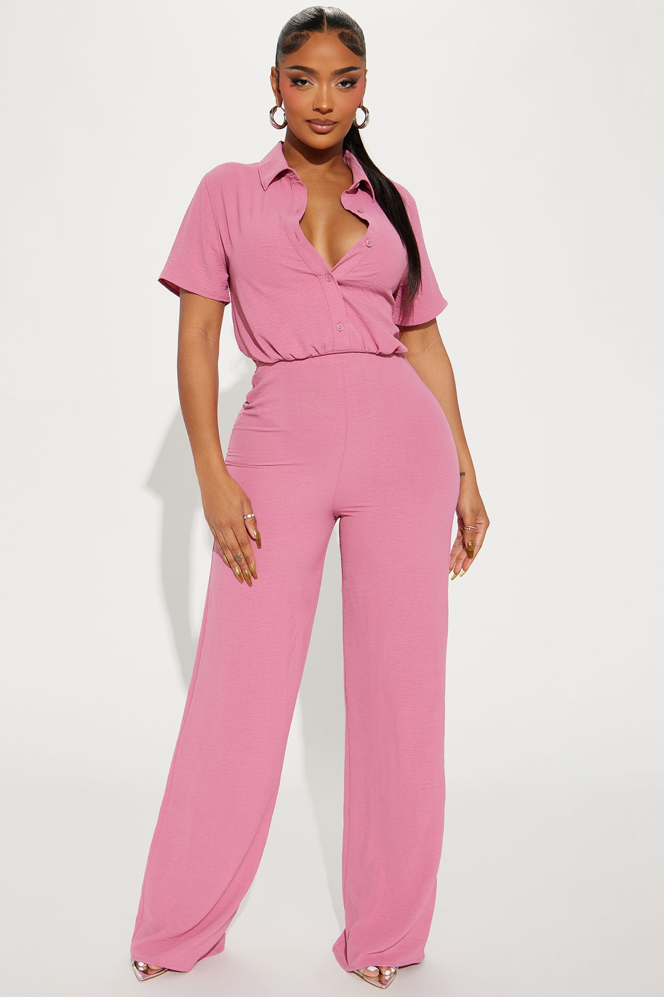 Makenzie Short Sleeve Jumpsuit