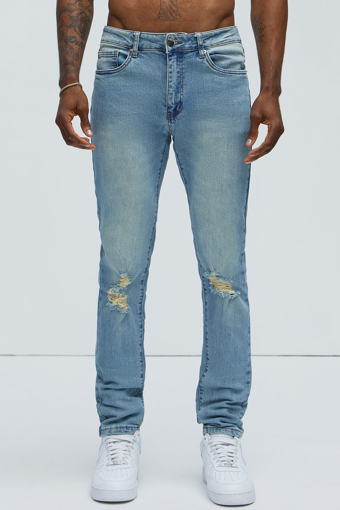 Cornell Distressed Skinny Jeans