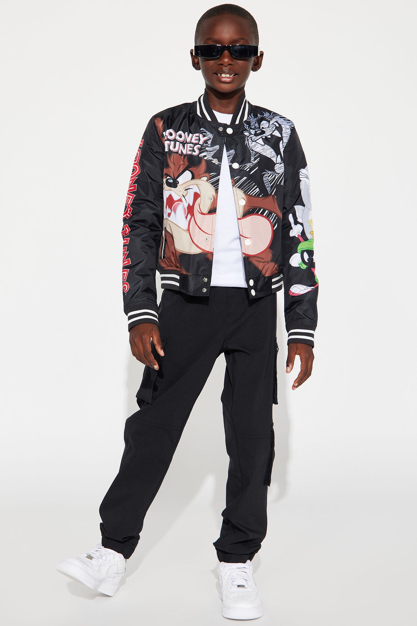 Mini Looney Tunes Taz And Friends Varsity Bomber Jacket