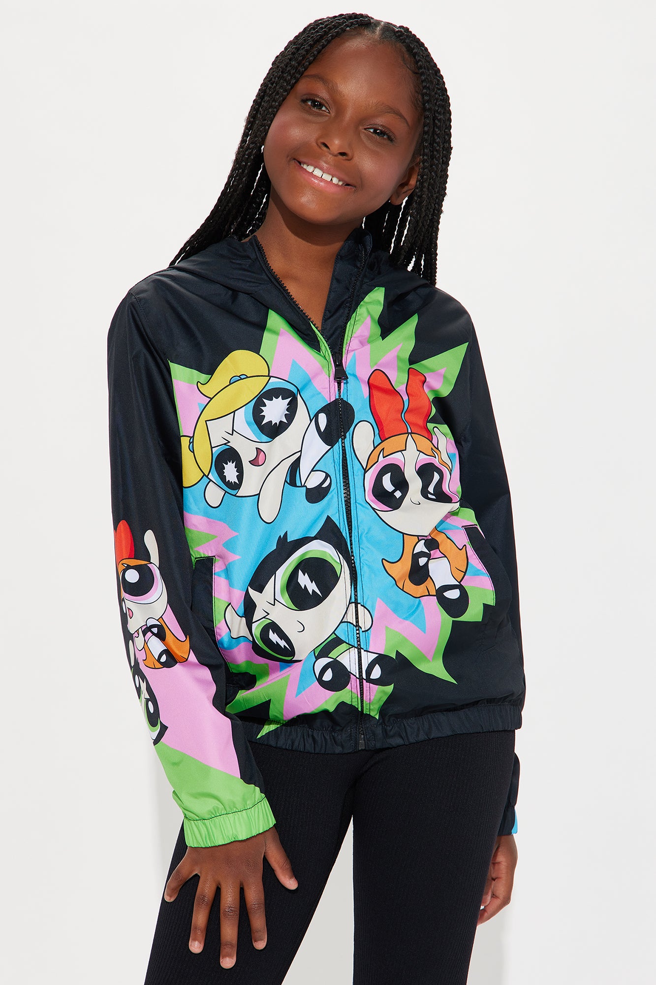 Mini PowerPuff Girls Members Only Zip Up Windbreaker