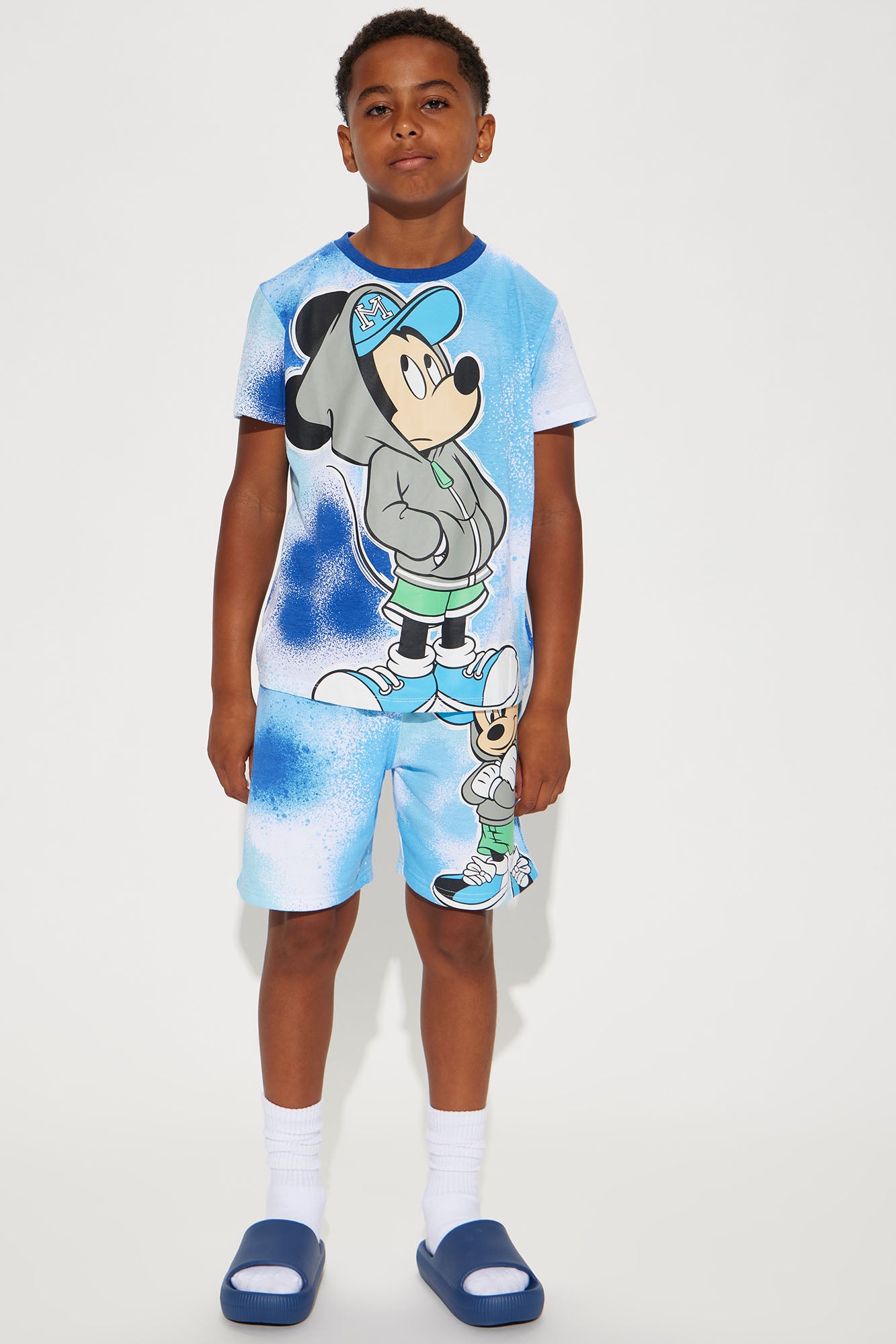 Mini Mickey Mouse Spray Short Set