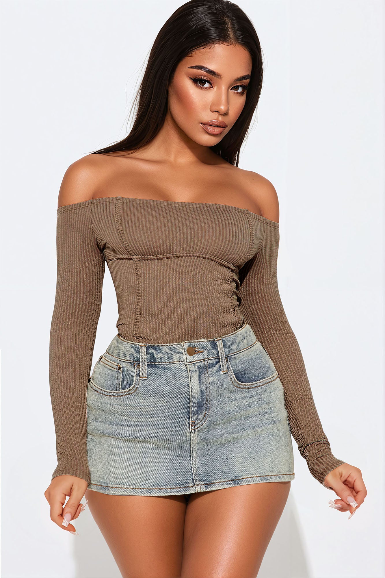 Monnet Ribbed Bodysuit