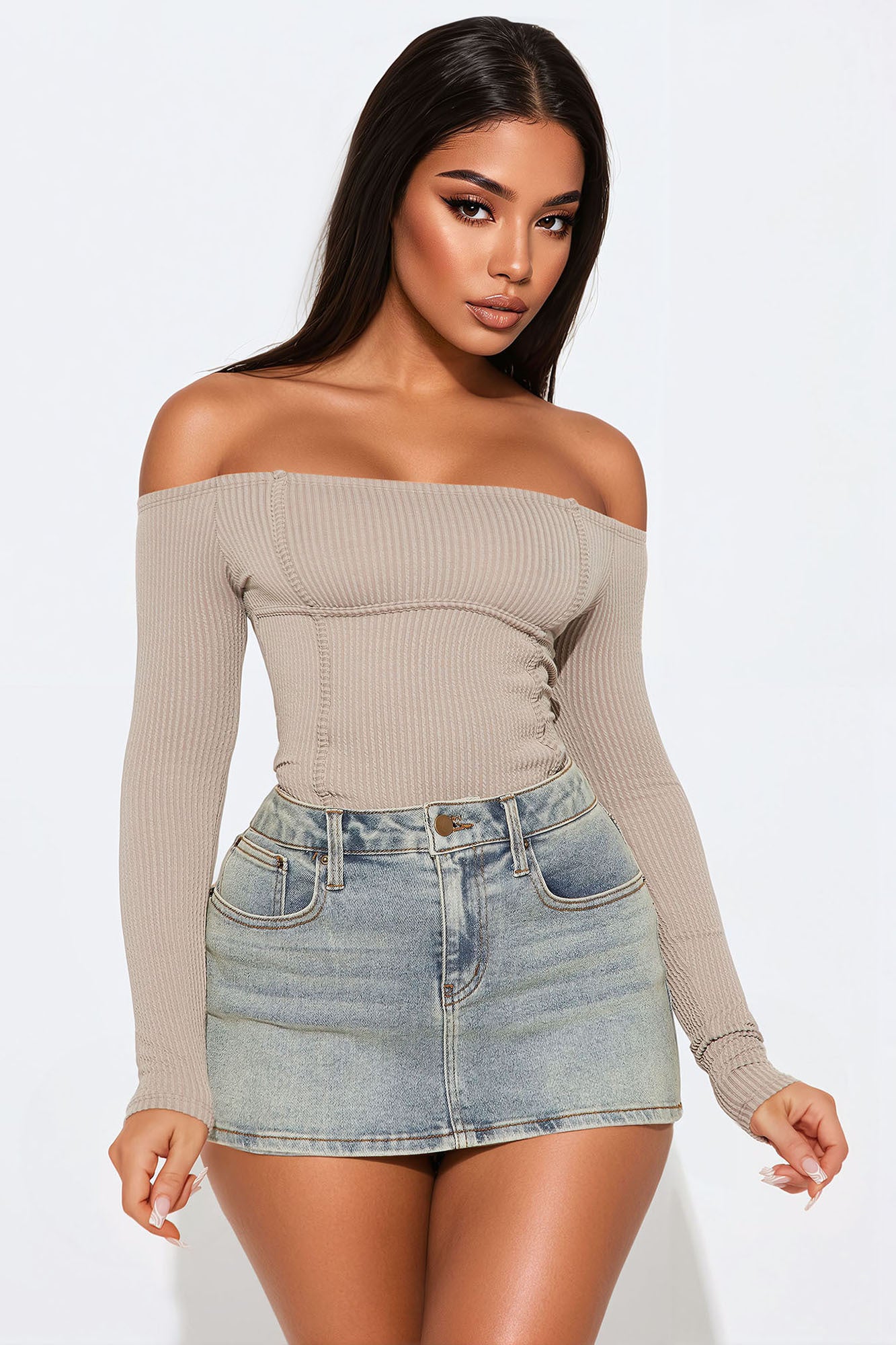 Monnet Ribbed Bodysuit