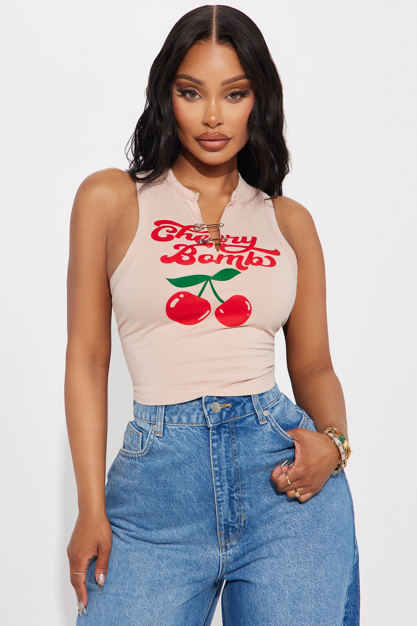 Cherry Bombshell Tank Top