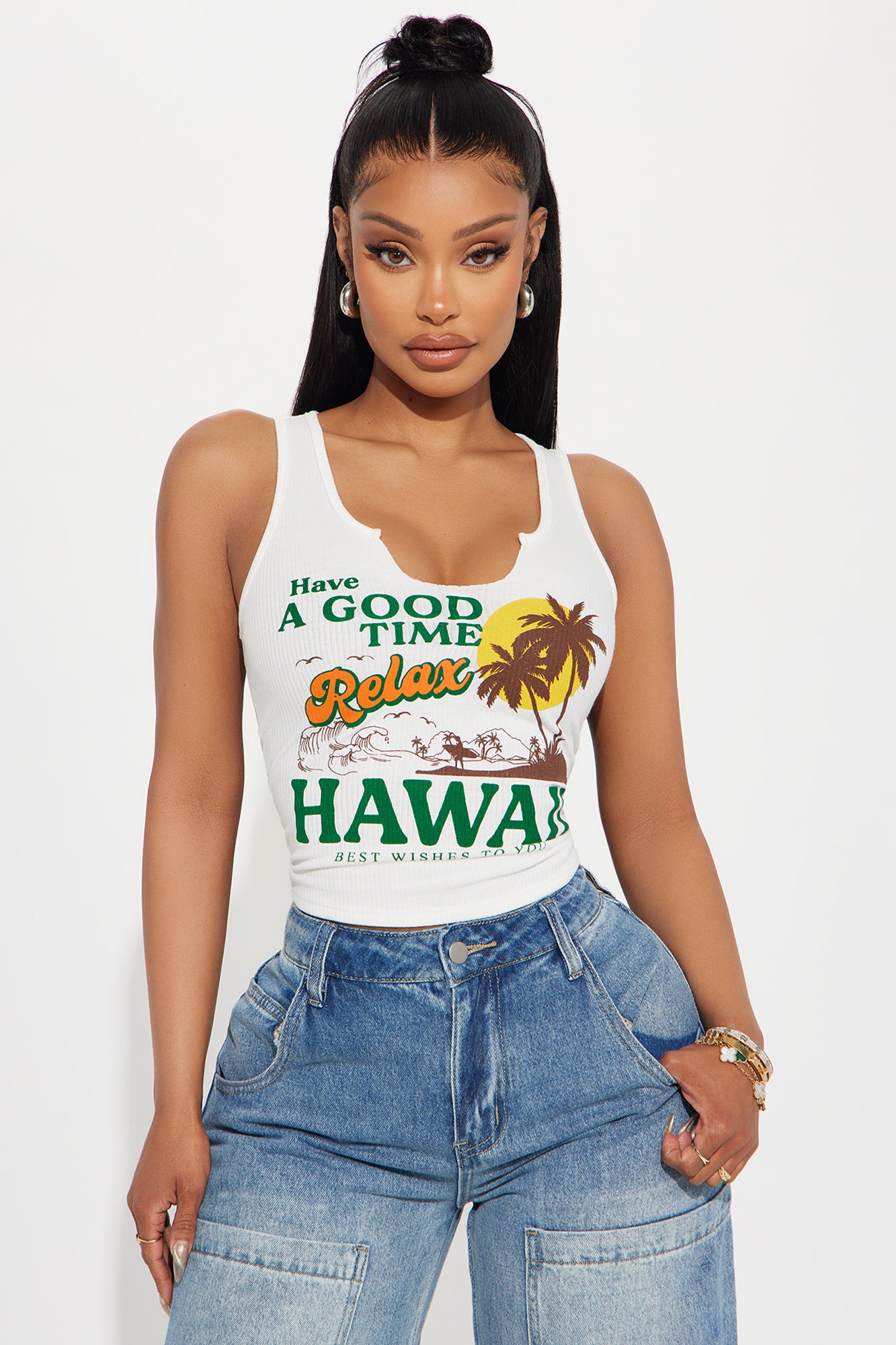 Relax In Hawaii Ribbed Tee