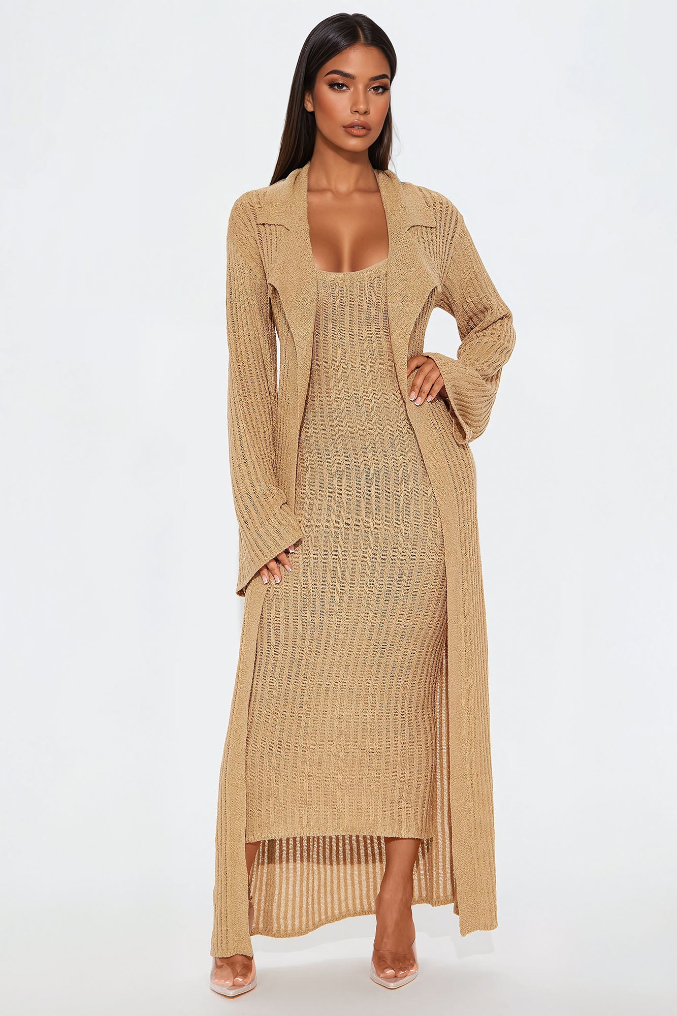 Mia 2 Piece Sweater Maxi Dress Set