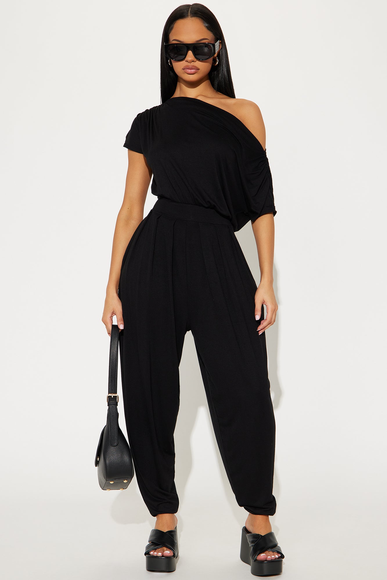 Emmaline Short Sleeve Jogger Jumpsuit