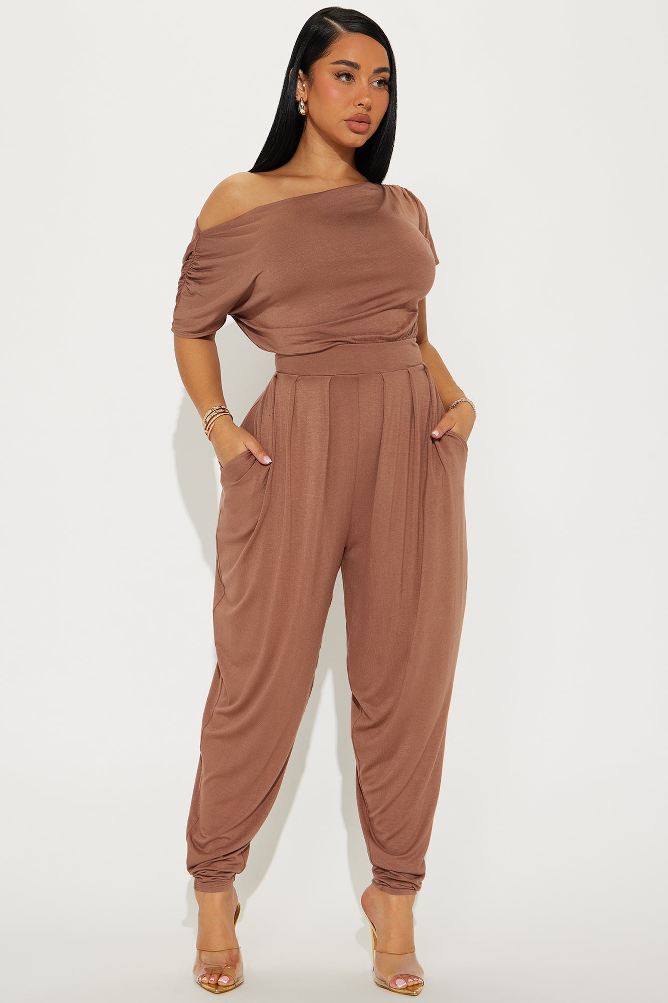 Emmaline Short Sleeve Jogger Jumpsuit