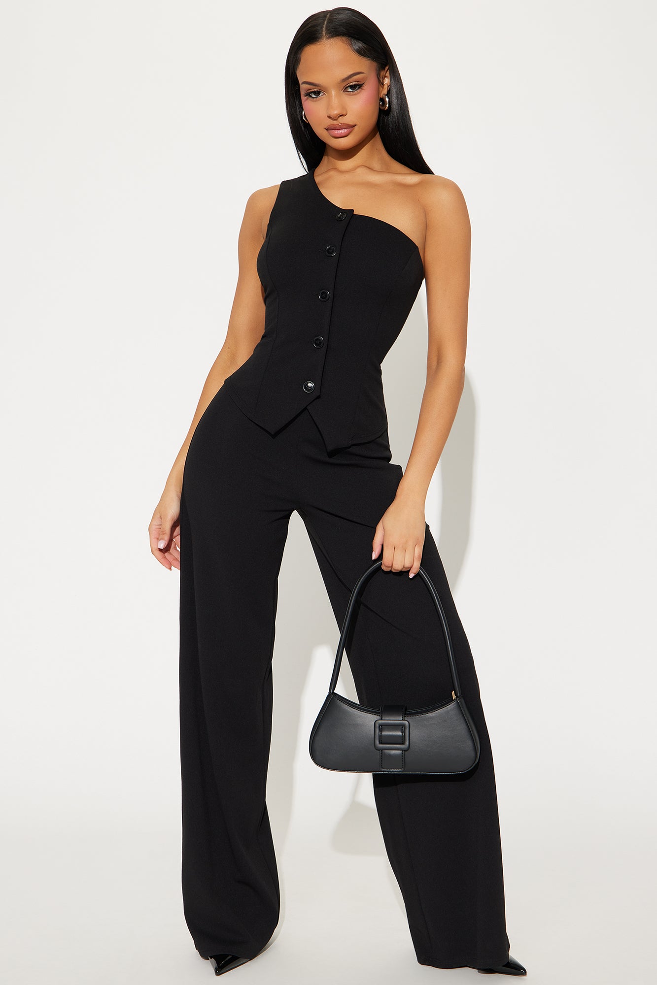 Meeting With Audrey One Shoulder Jumpsuit