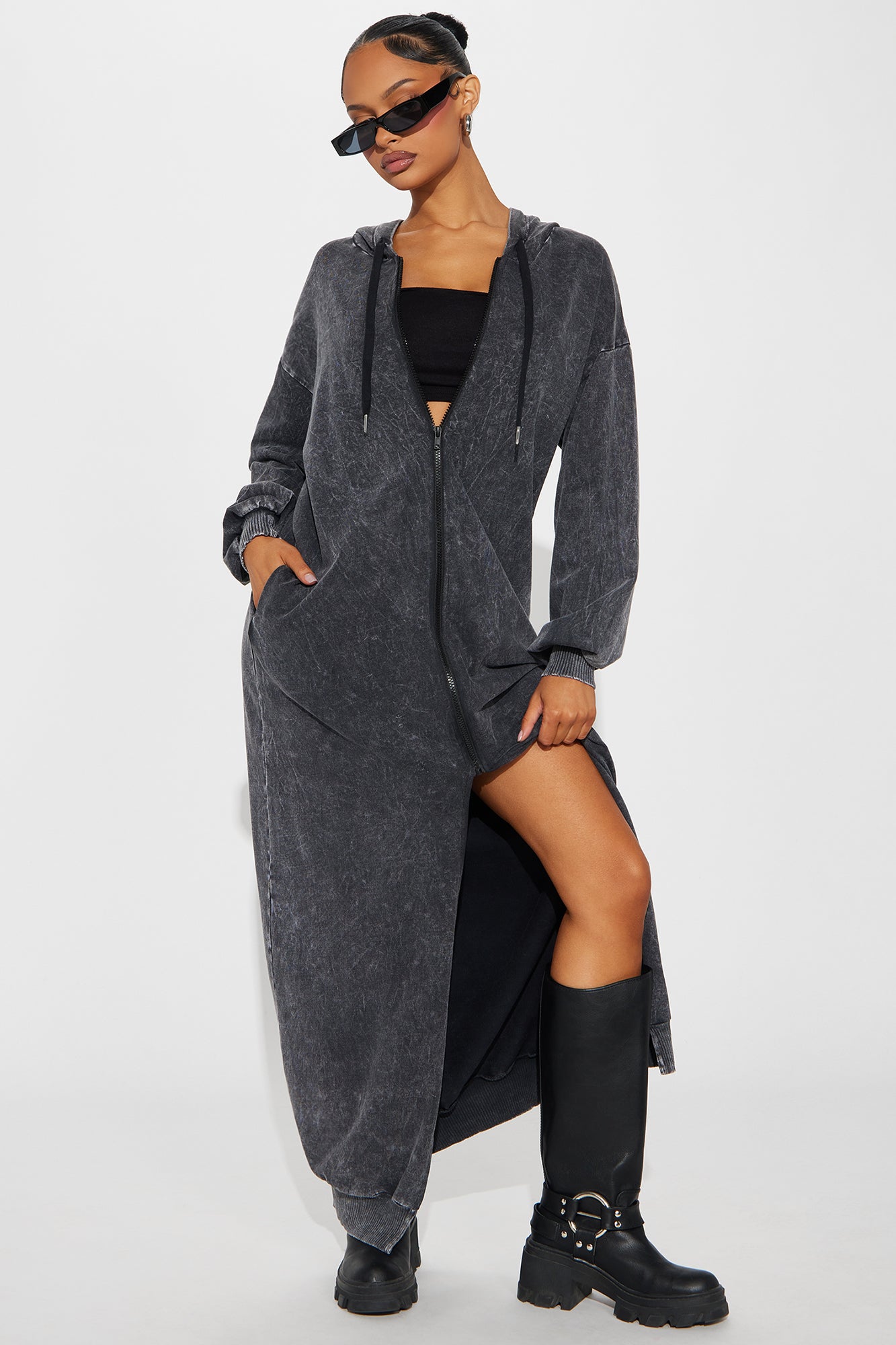 Hannah Hooded Maxi Dress