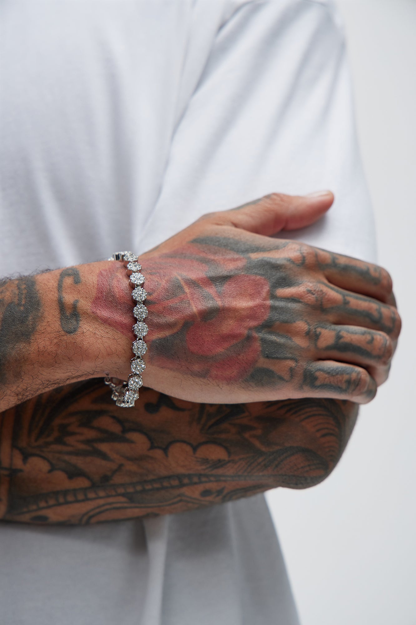Teo Iced Cluster Bracelet