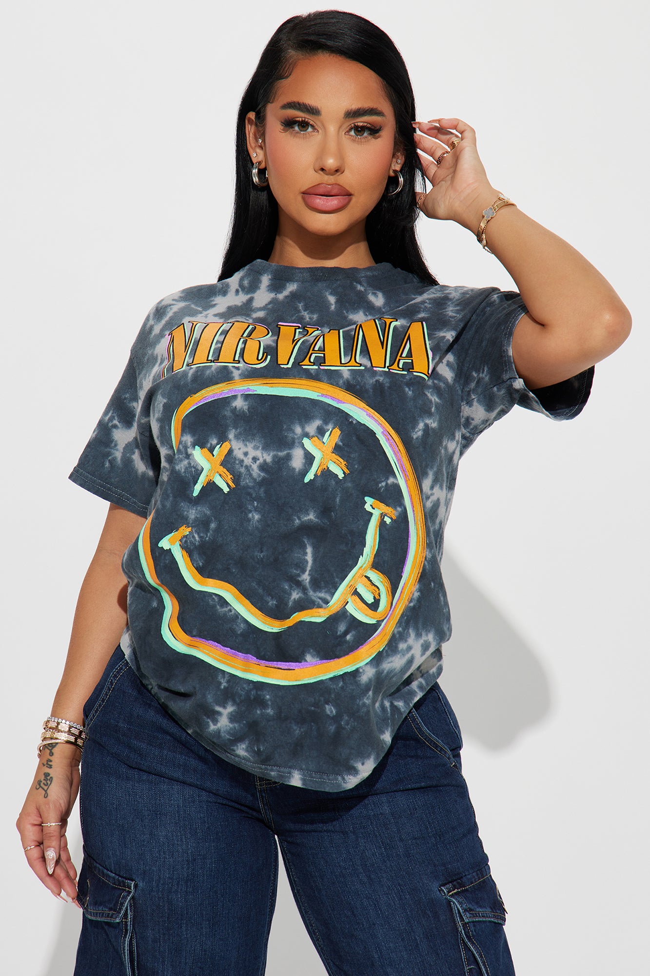 Nirvana All Smiles Tie Dye Tee