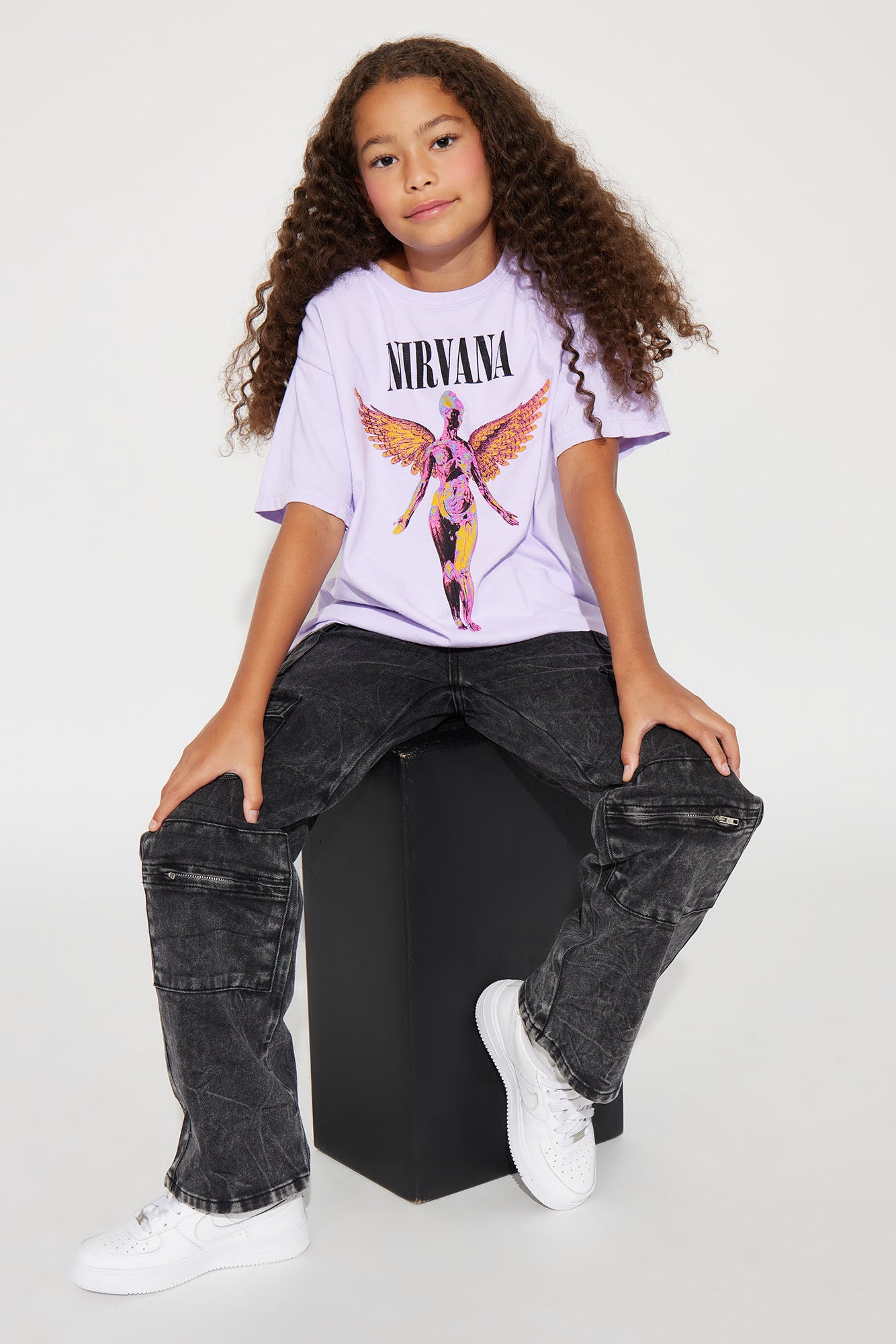 Mini Nirvana in Utero Washed Graphic Tee