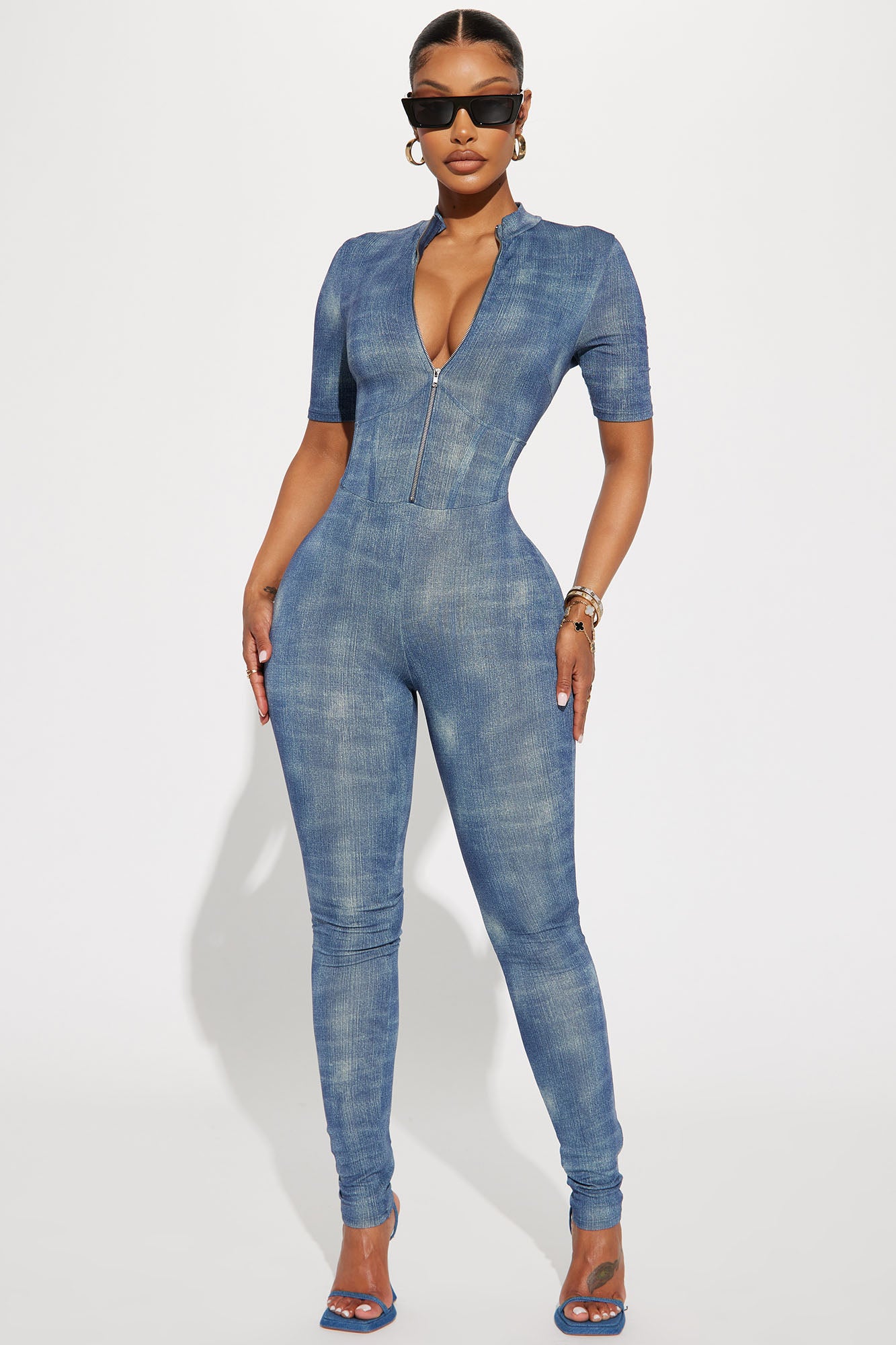 Dressed In Denim Jumpsuit