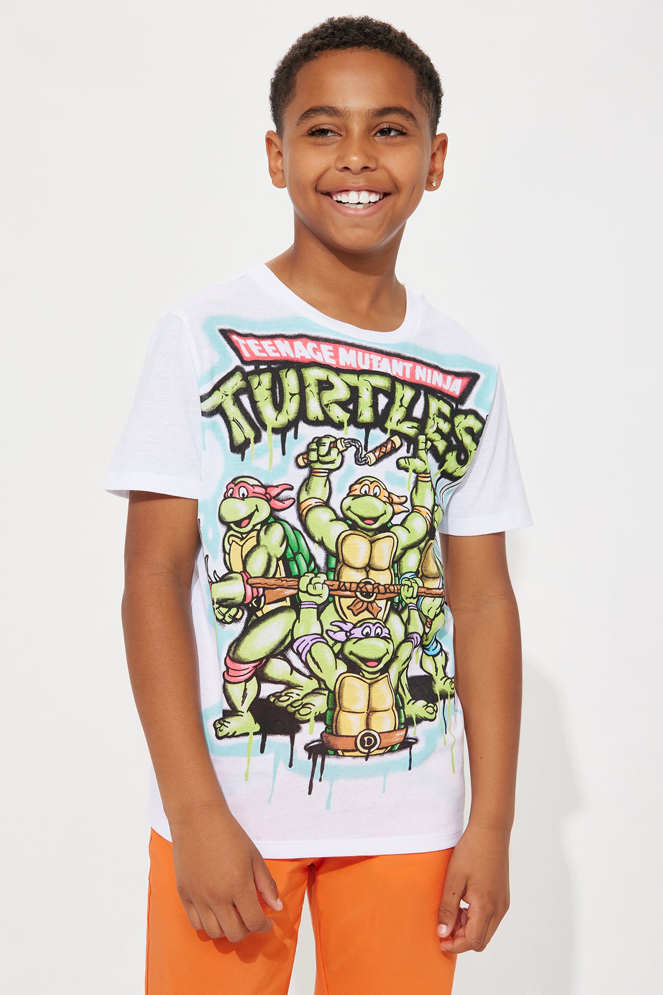 Mini TMNT Oversized Airbrush Tee