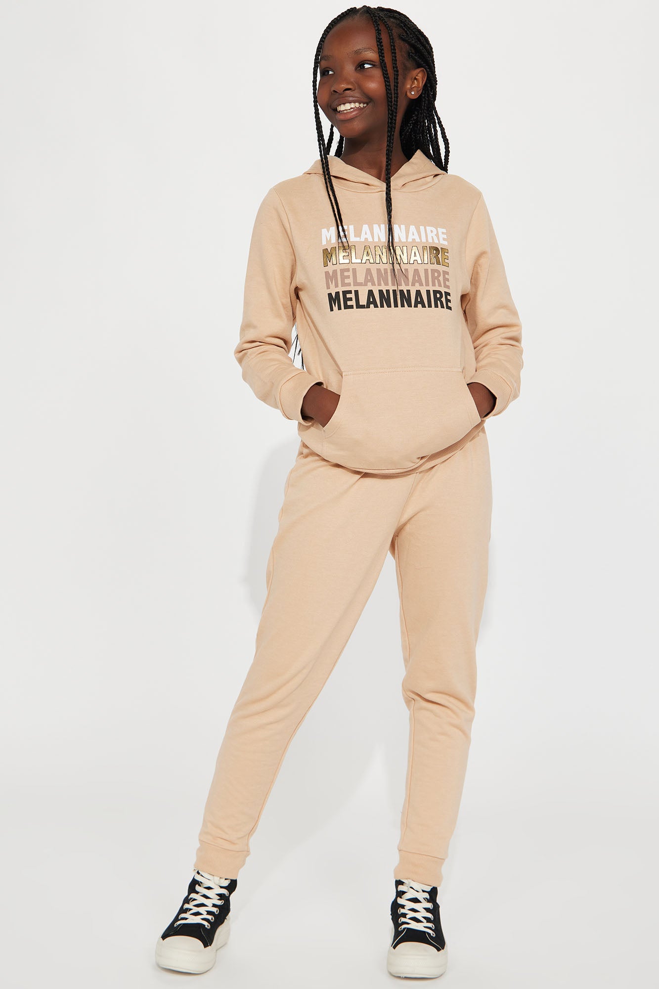 Mini Melaninaire Fleece Jogger Set