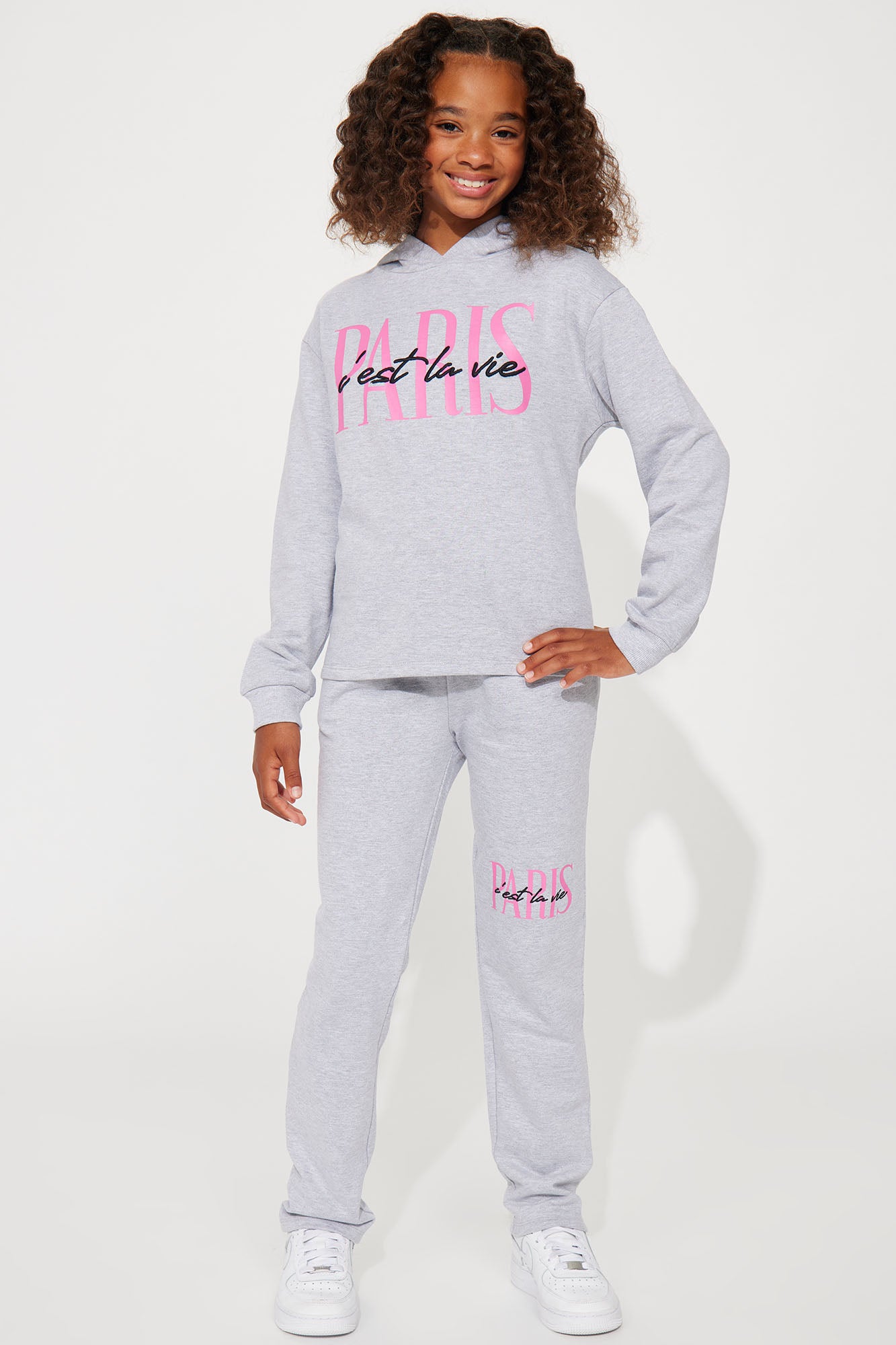 Mini Paris Fleece Jogger Set