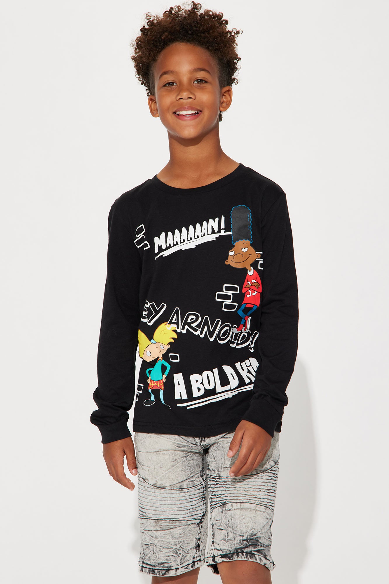 Mini Hey Arnold! Long Sleeve Tee