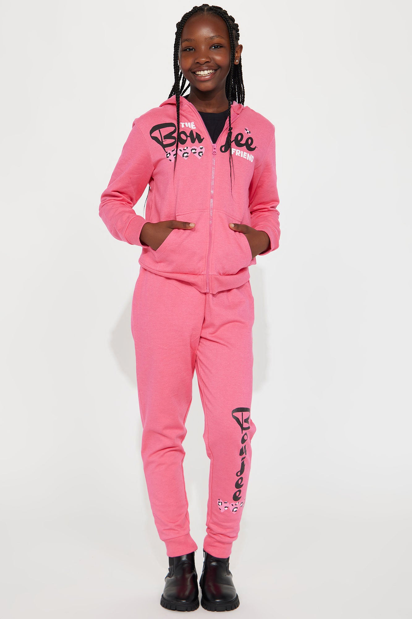 Mini Boujee Fleece Jogger Set