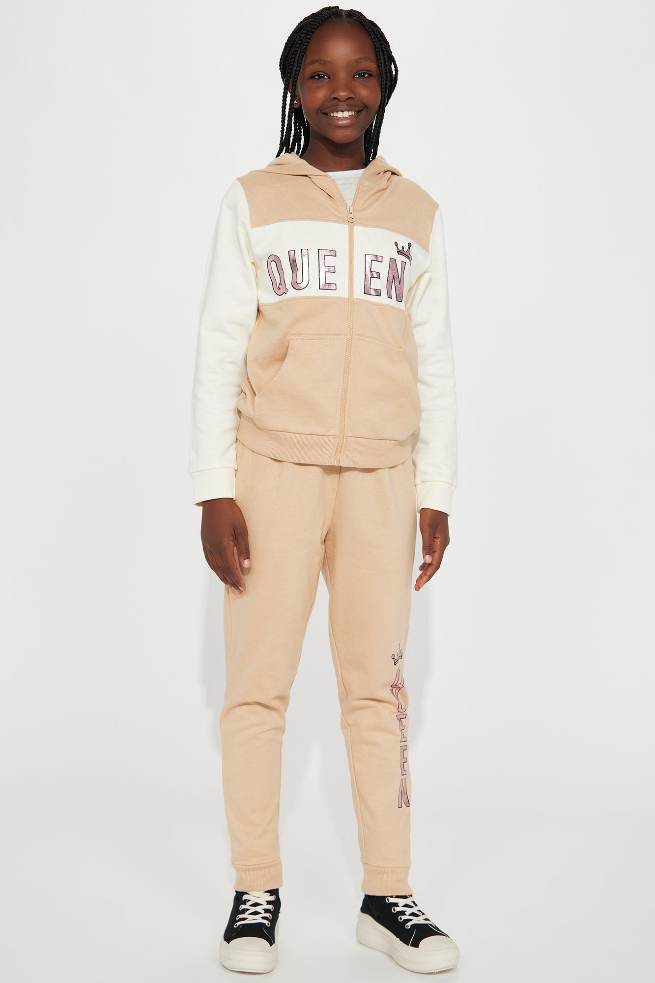 Mini Queen Fleece Jogger Set