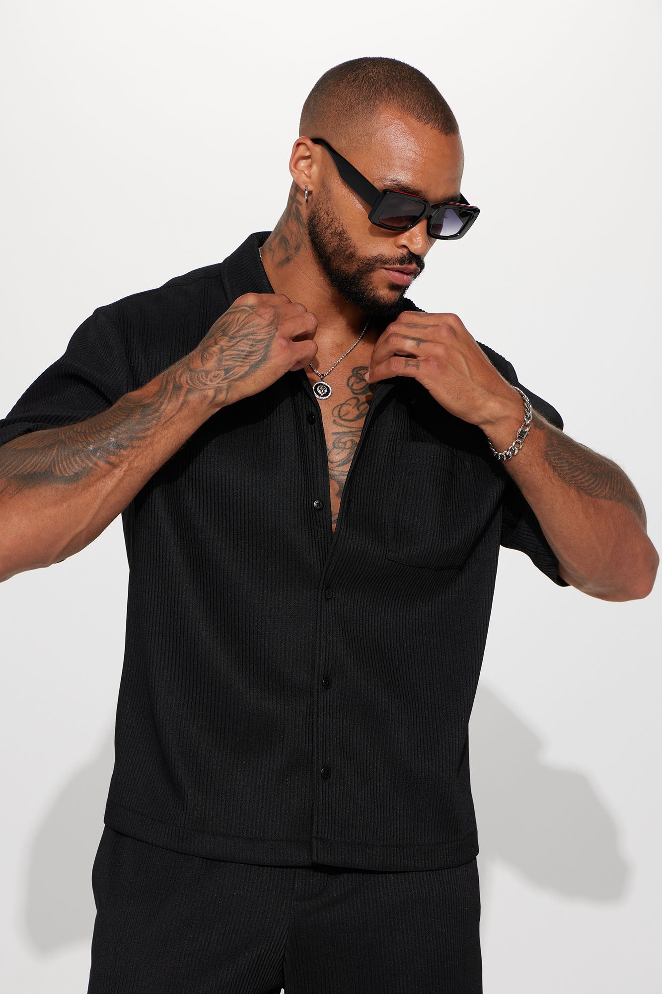 Show Up Short Sleeve Cuban Shirt