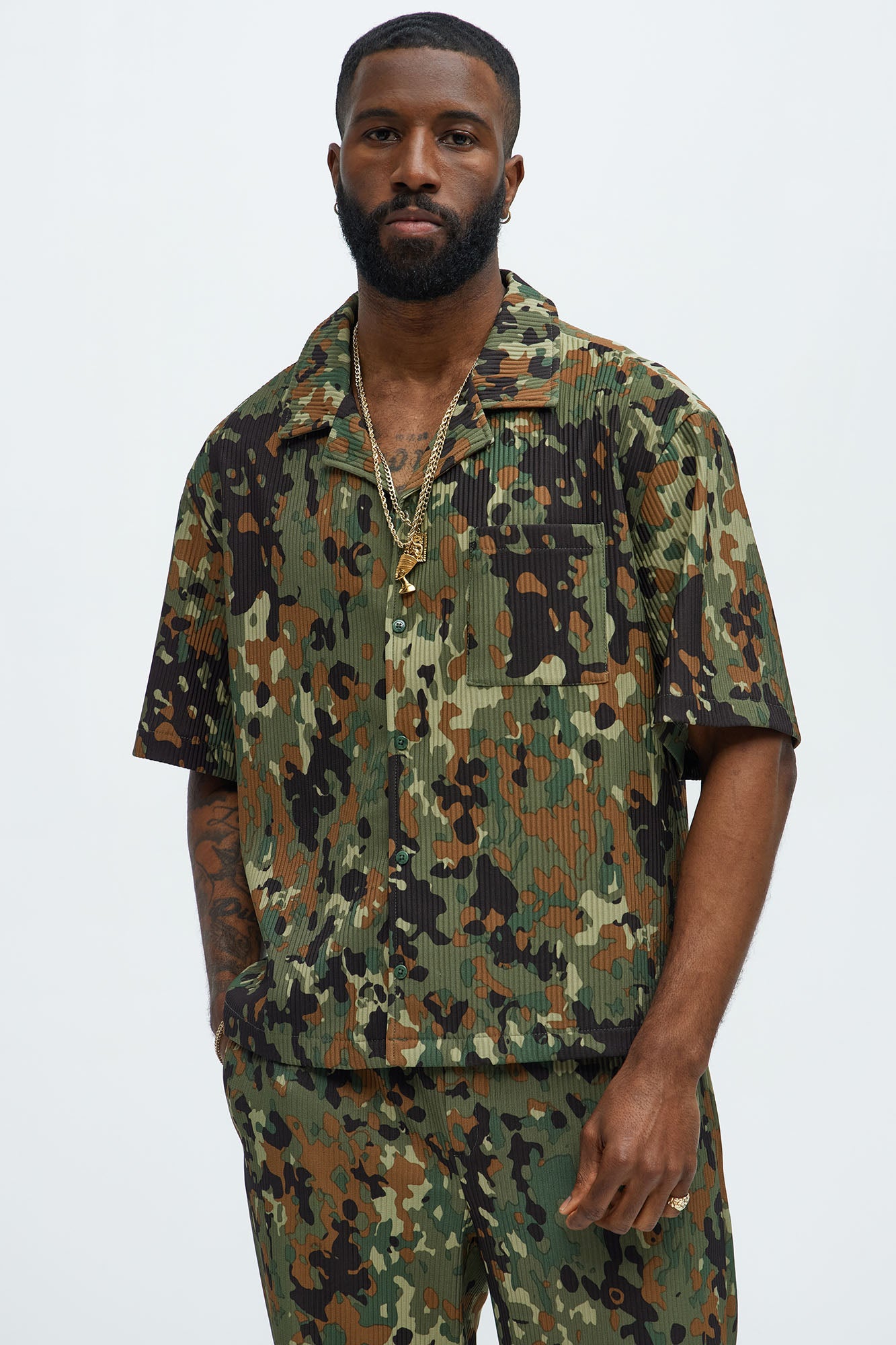 Show Up Short Sleeve Cuban Shirt
