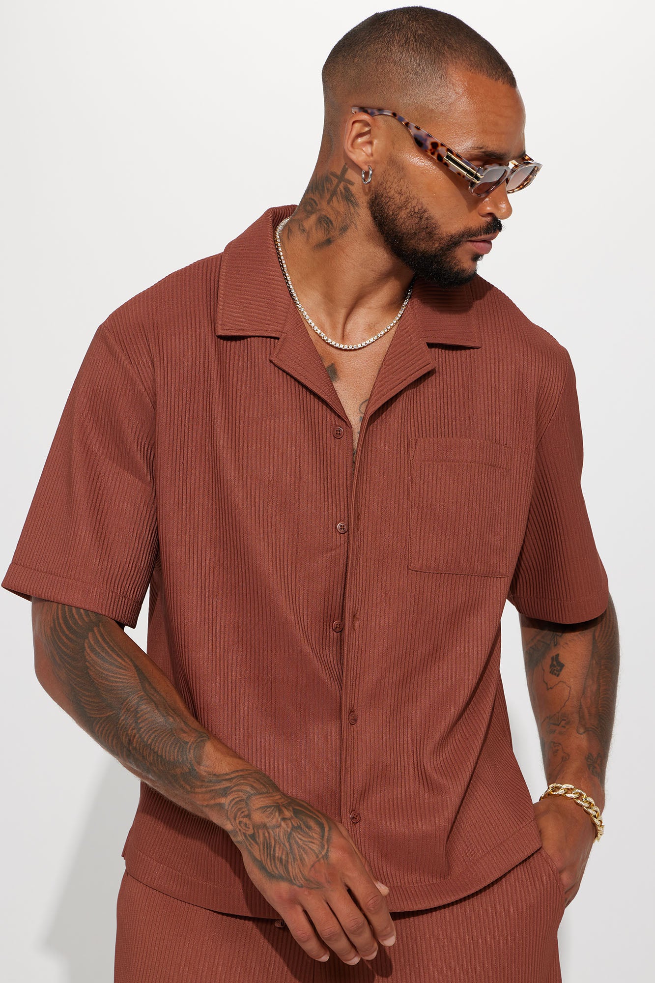 Show Up Short Sleeve Cuban Shirt