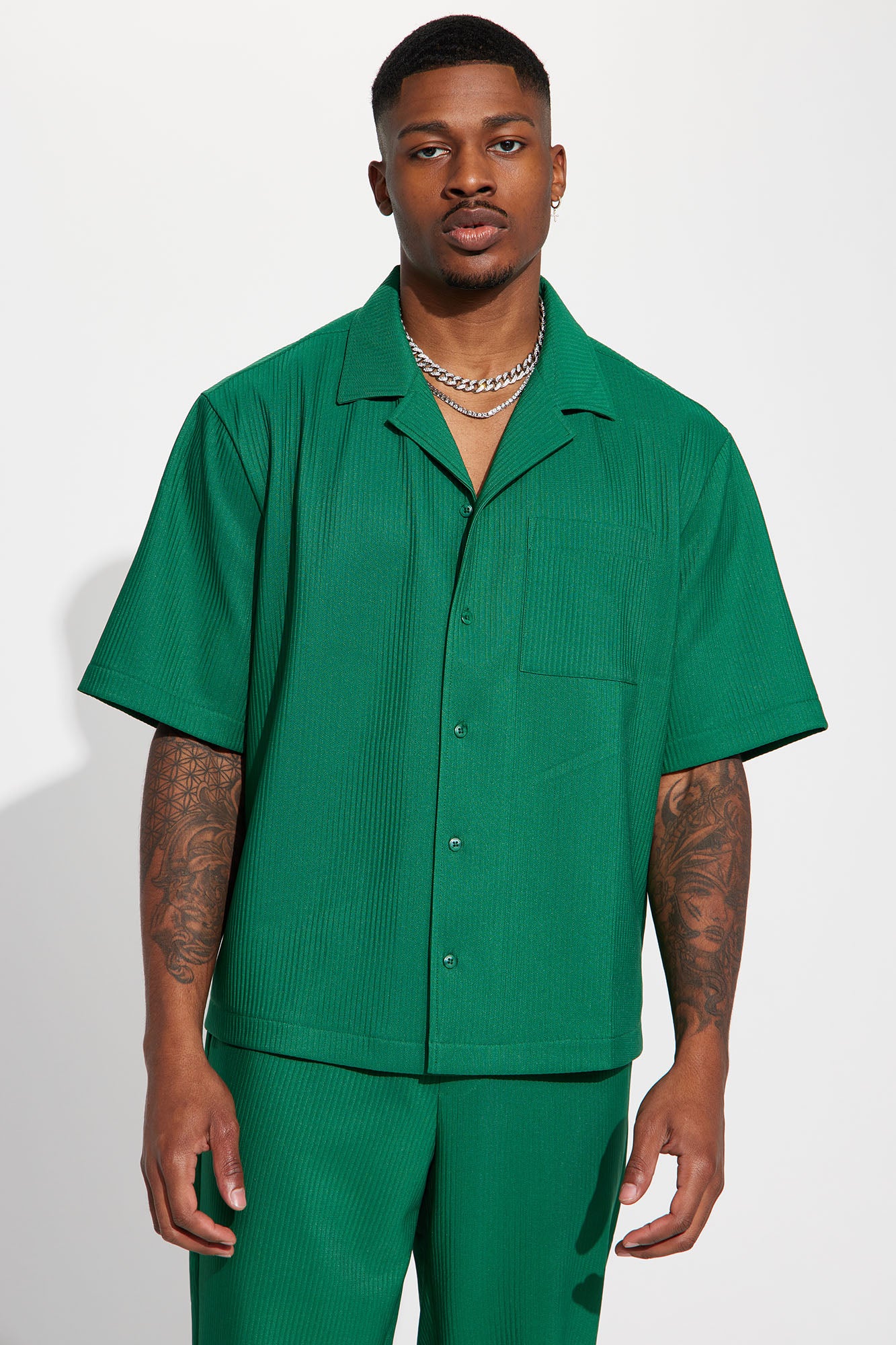 Show Up Short Sleeve Cuban Shirt