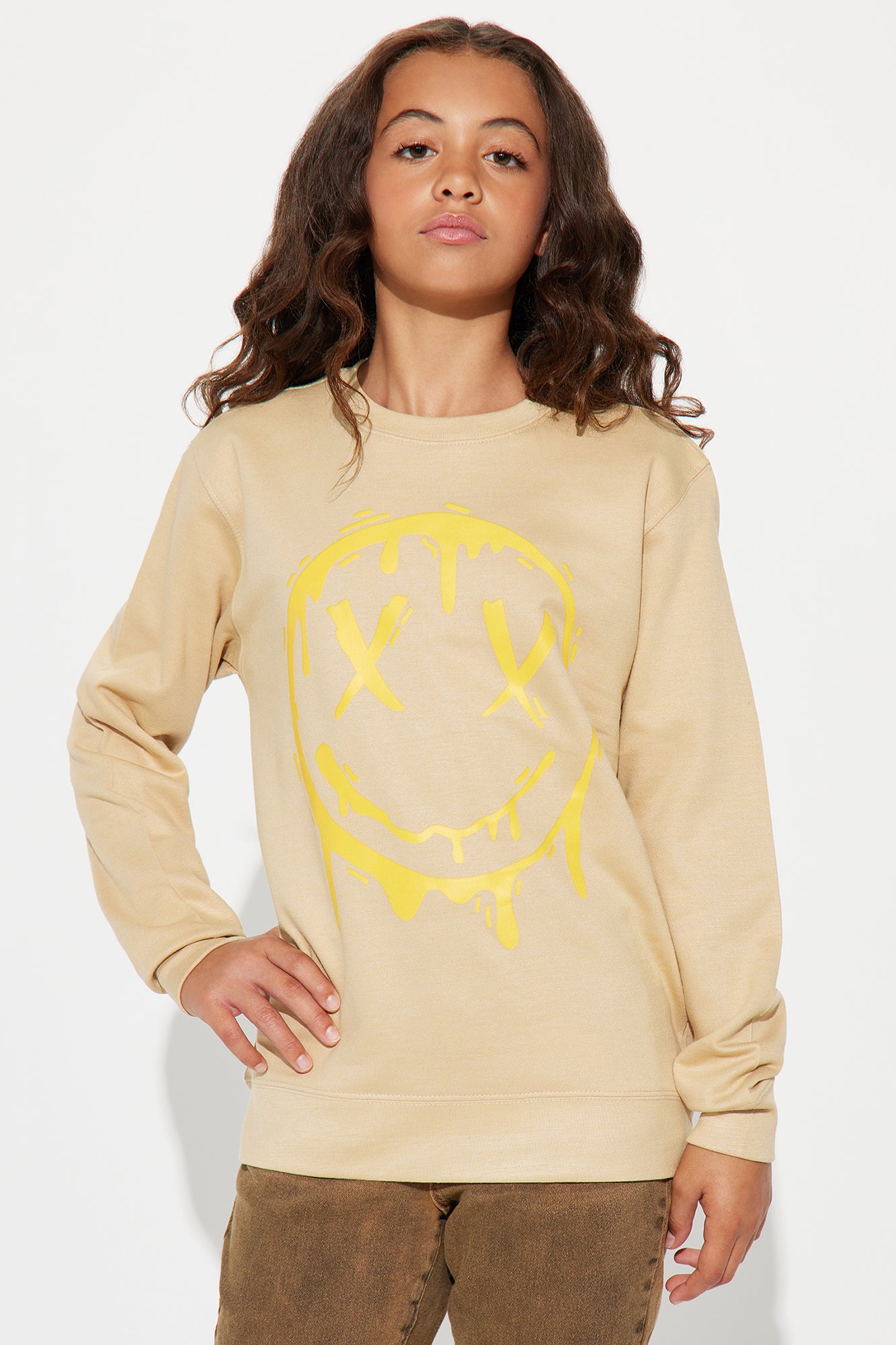 Mini Smiley Swag Crew Neck Sweatshirt