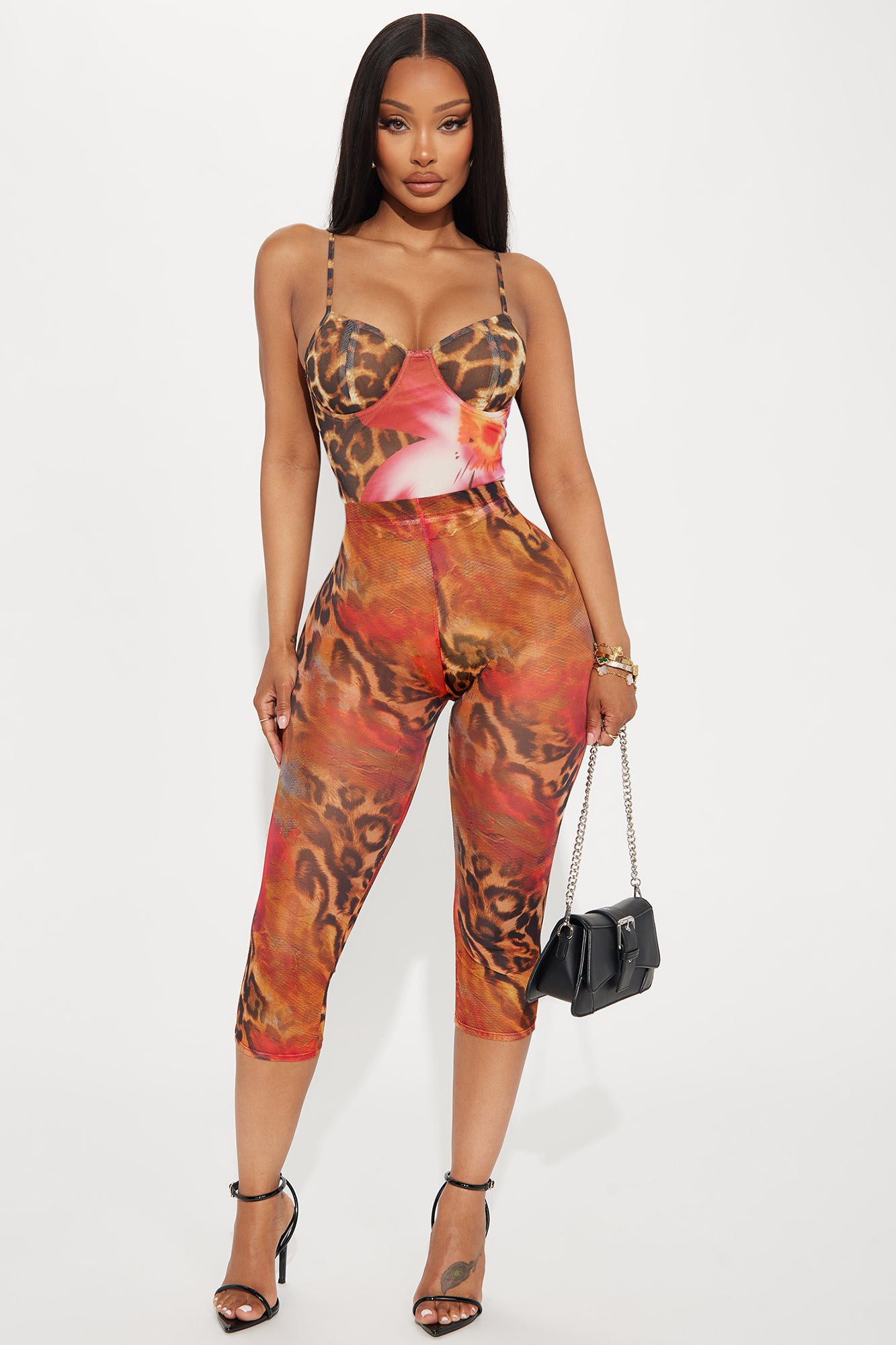 That's Hot Mesh Capri Legging