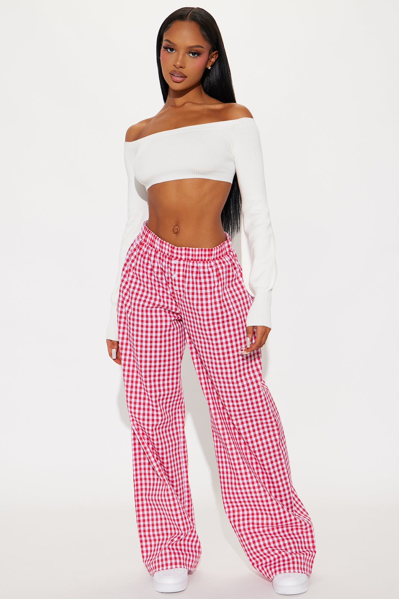 Cruise Along Gingham Boxer Pant