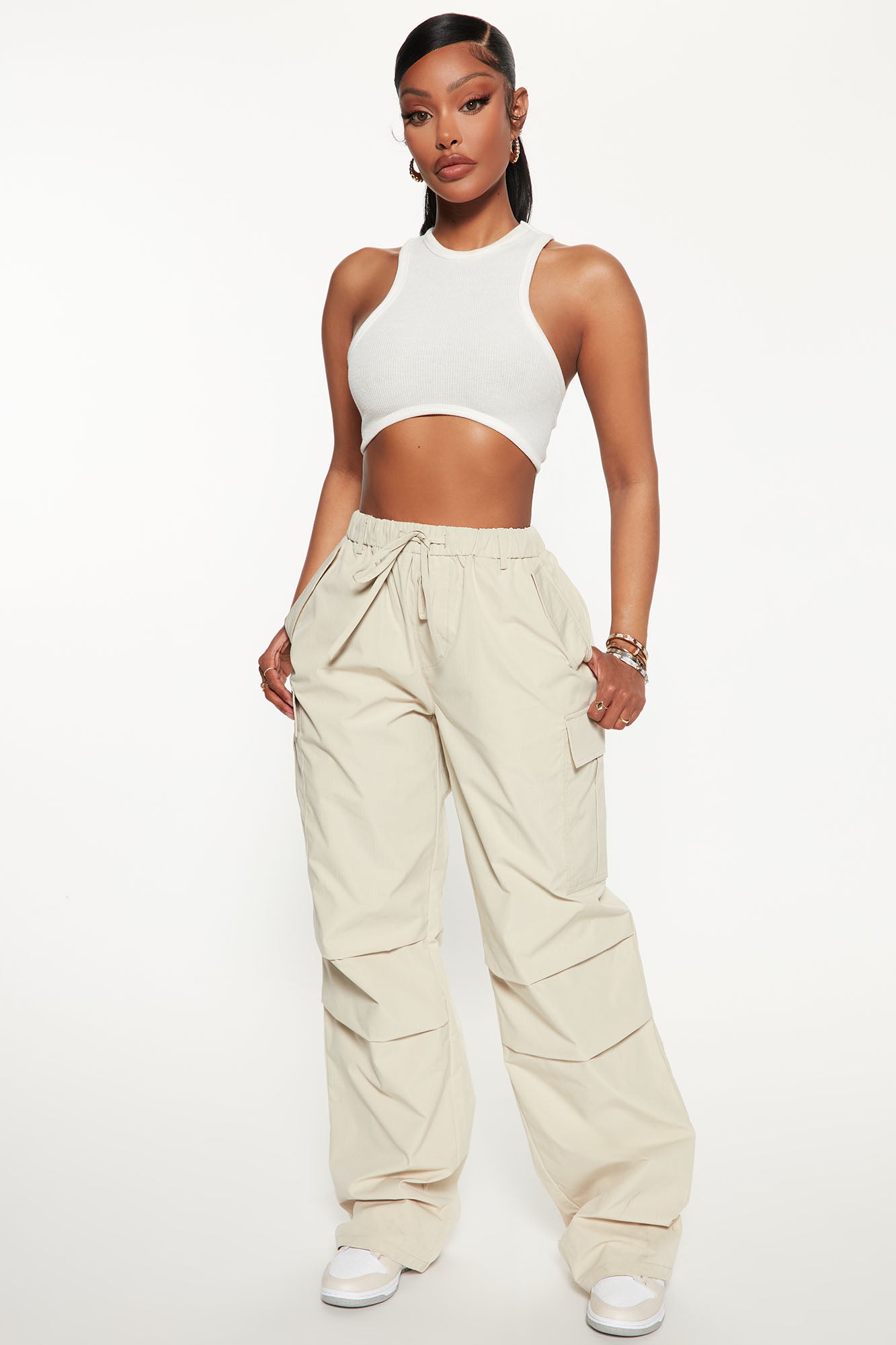 Bad Habits Slouchy Cargo Parachute Jogger