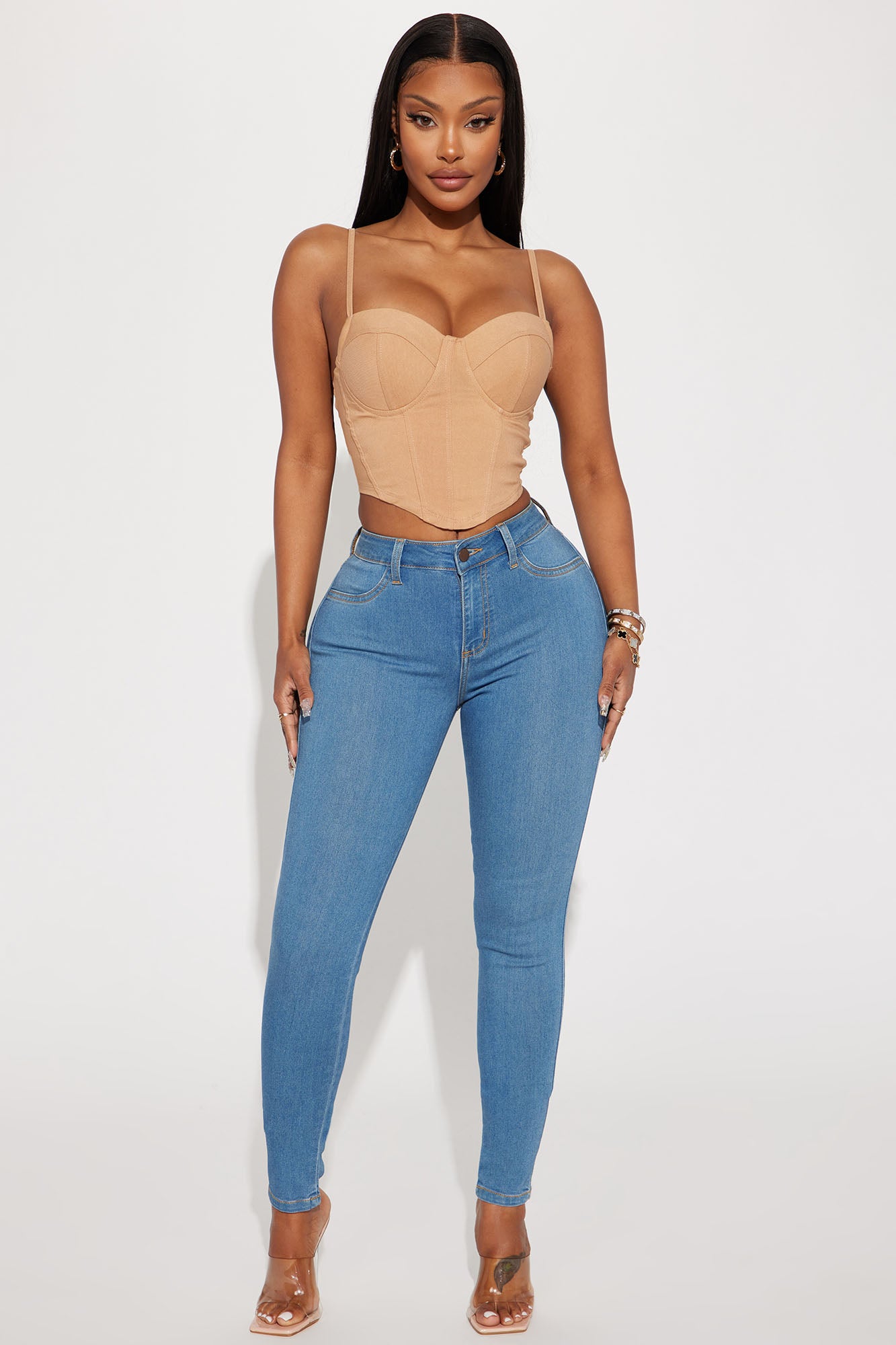 Classic Mid Rise Skinny Jeans