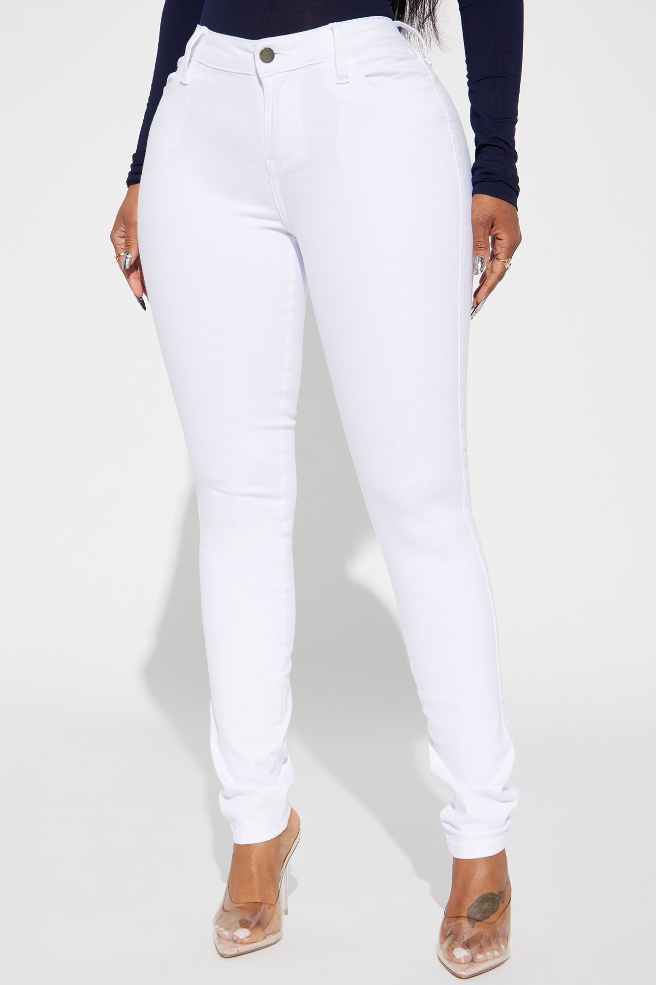 Classic Mid Rise Skinny Jeans